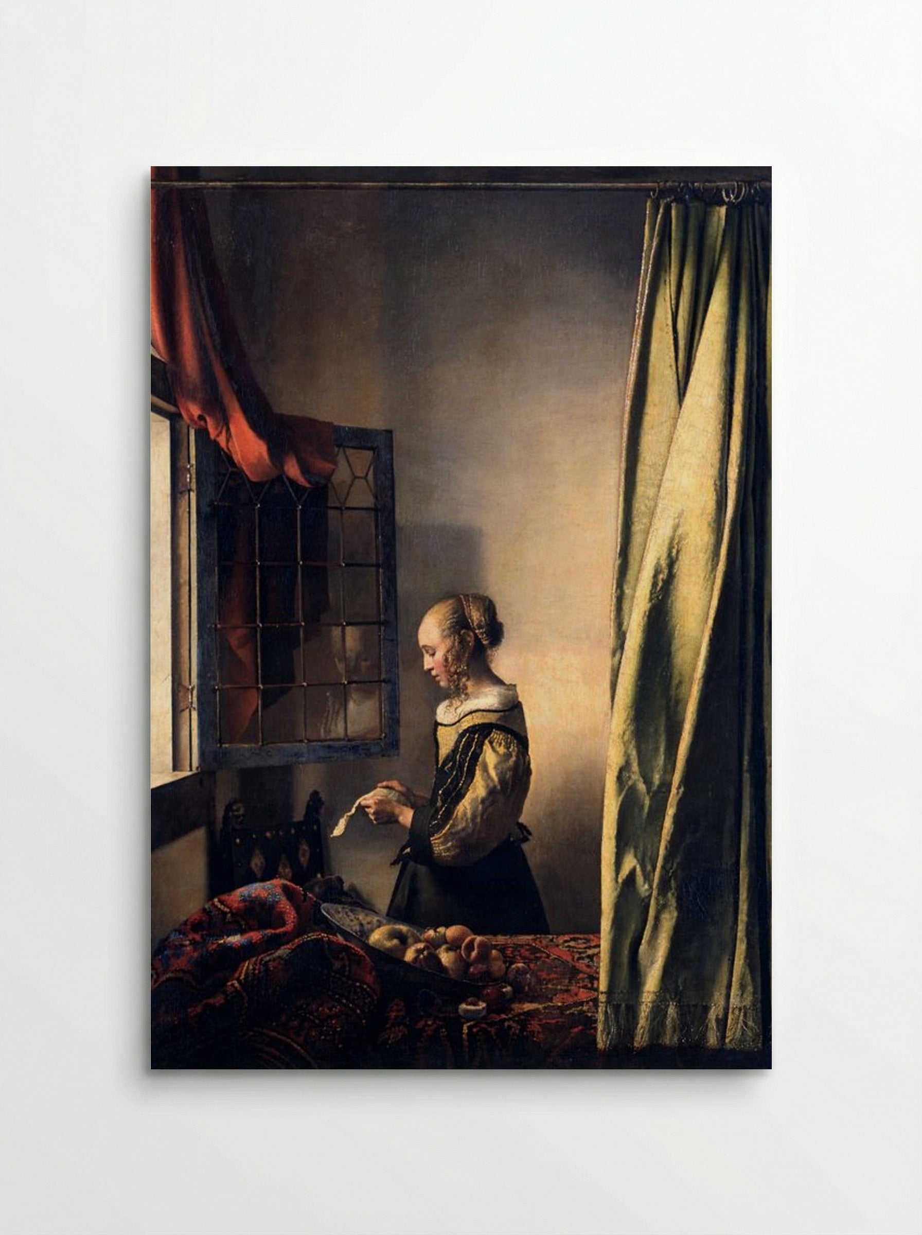 Girl Reading a Letter by an Open Window - Johannes Vermeer - Poster