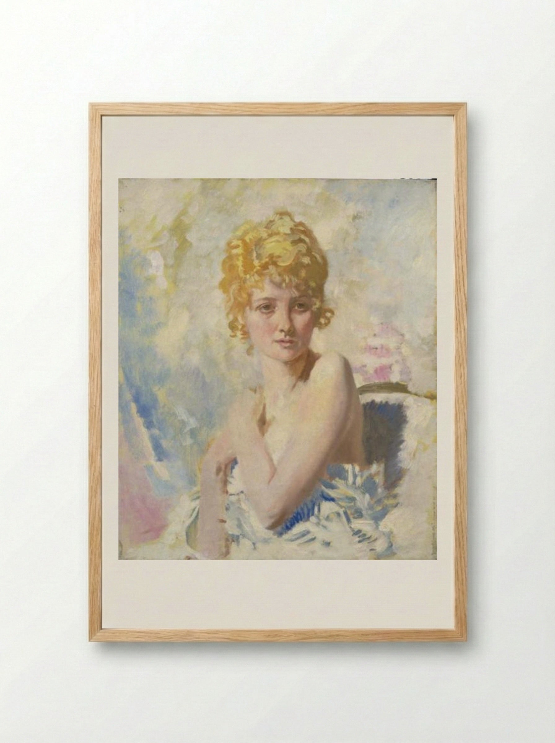 The Refugee (Yvonne Aubicq) - William Orpen - Framed Print Wood