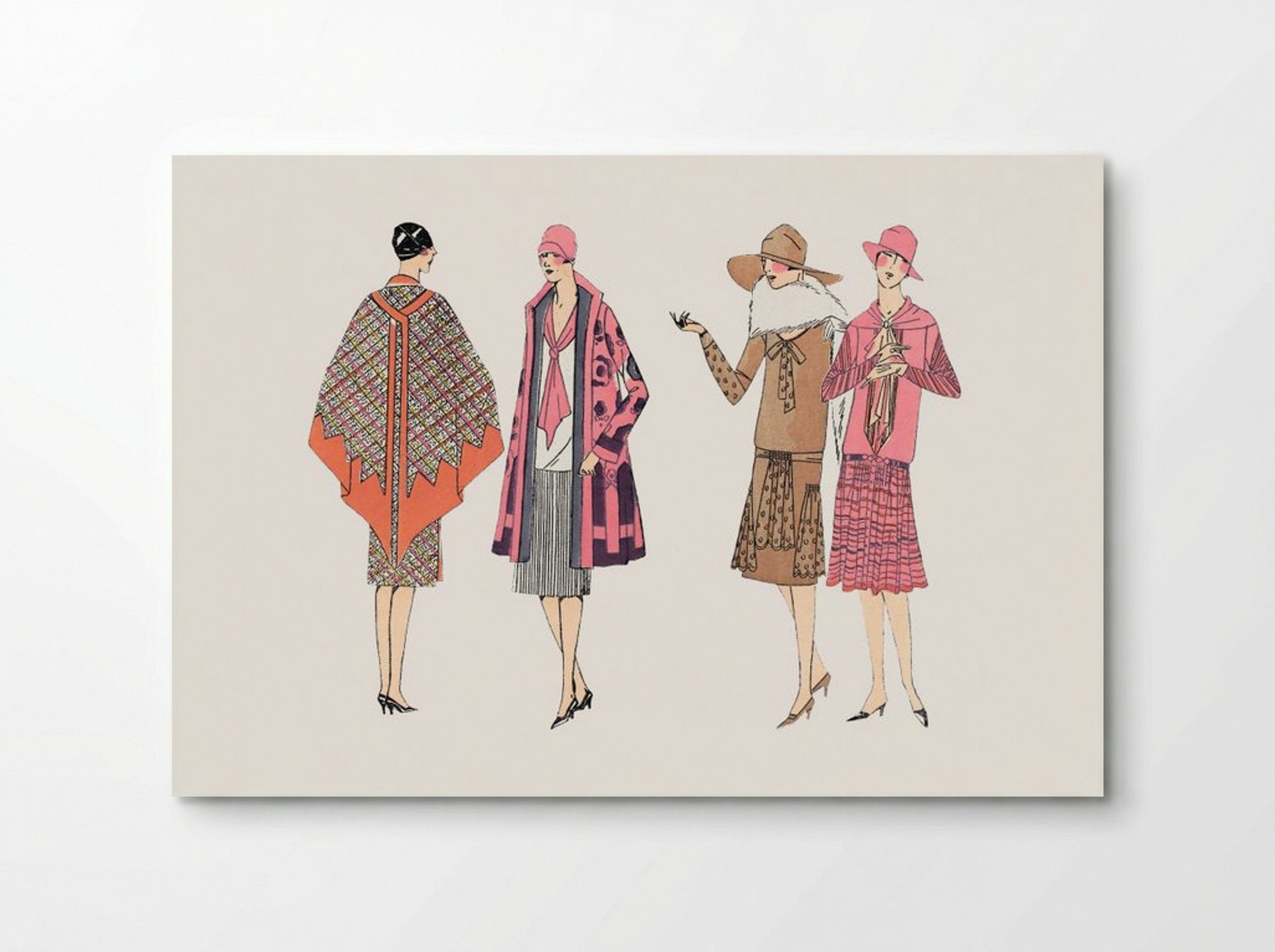 Flapper Dresses (Fashion Plate) - Fine Art Print - Poster