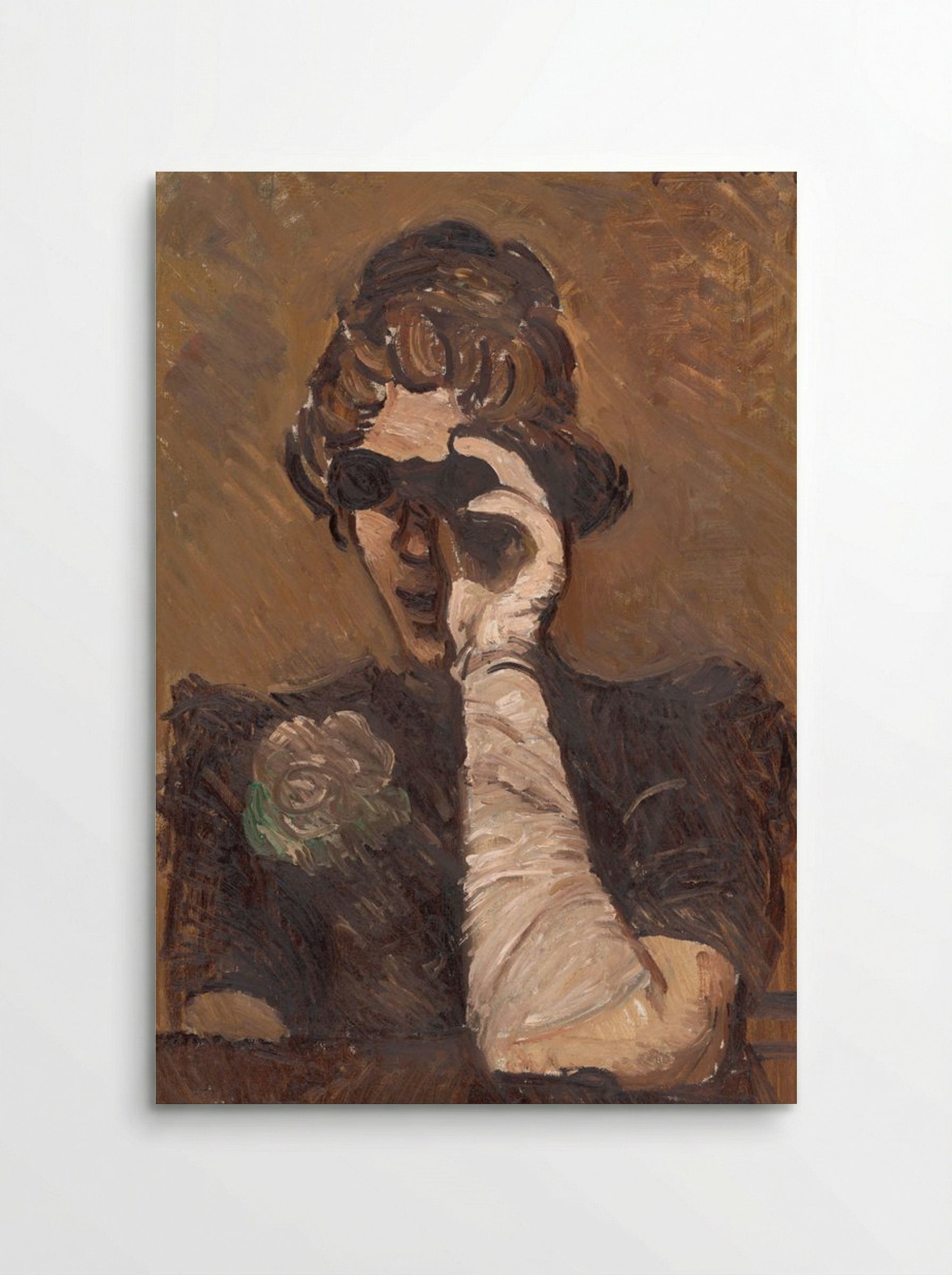 Lady with Opera Glasses - Cyprián Majerník - Poster