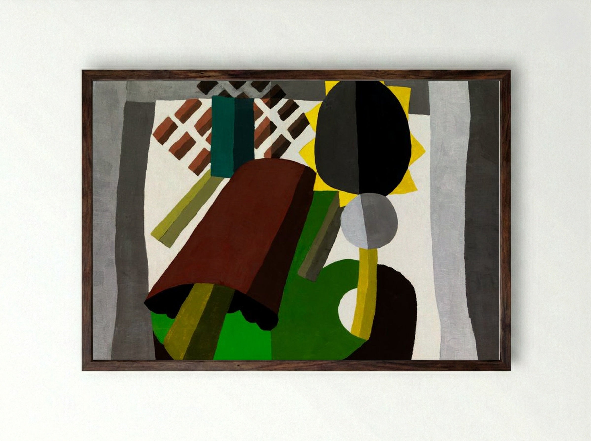 The Inn - Arthur Dove - Framed Print Dark Wood