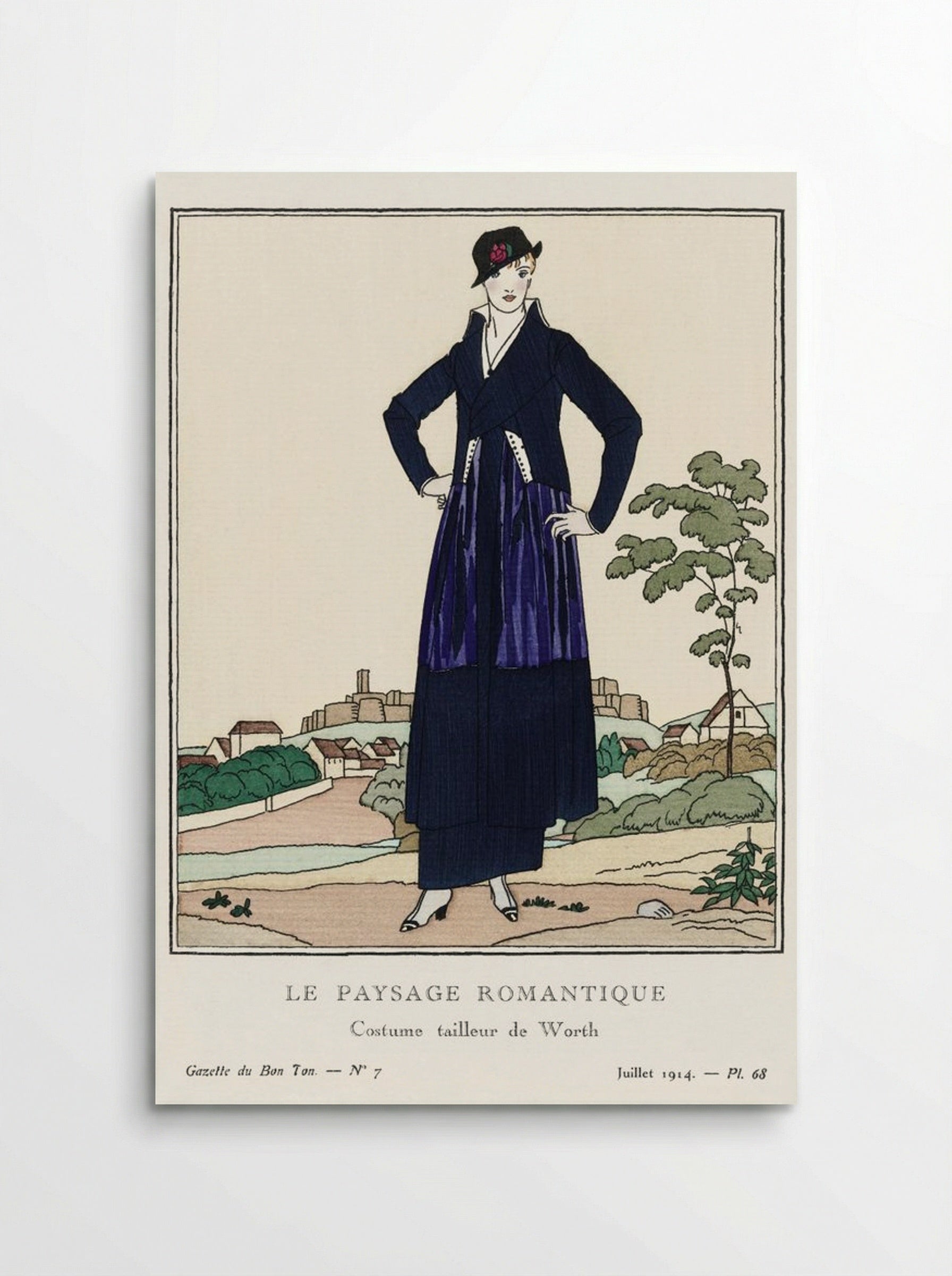 Le Paysage Romantique, Costume Tailleur de Worth - Bernard Boutet de Monvel - Poster