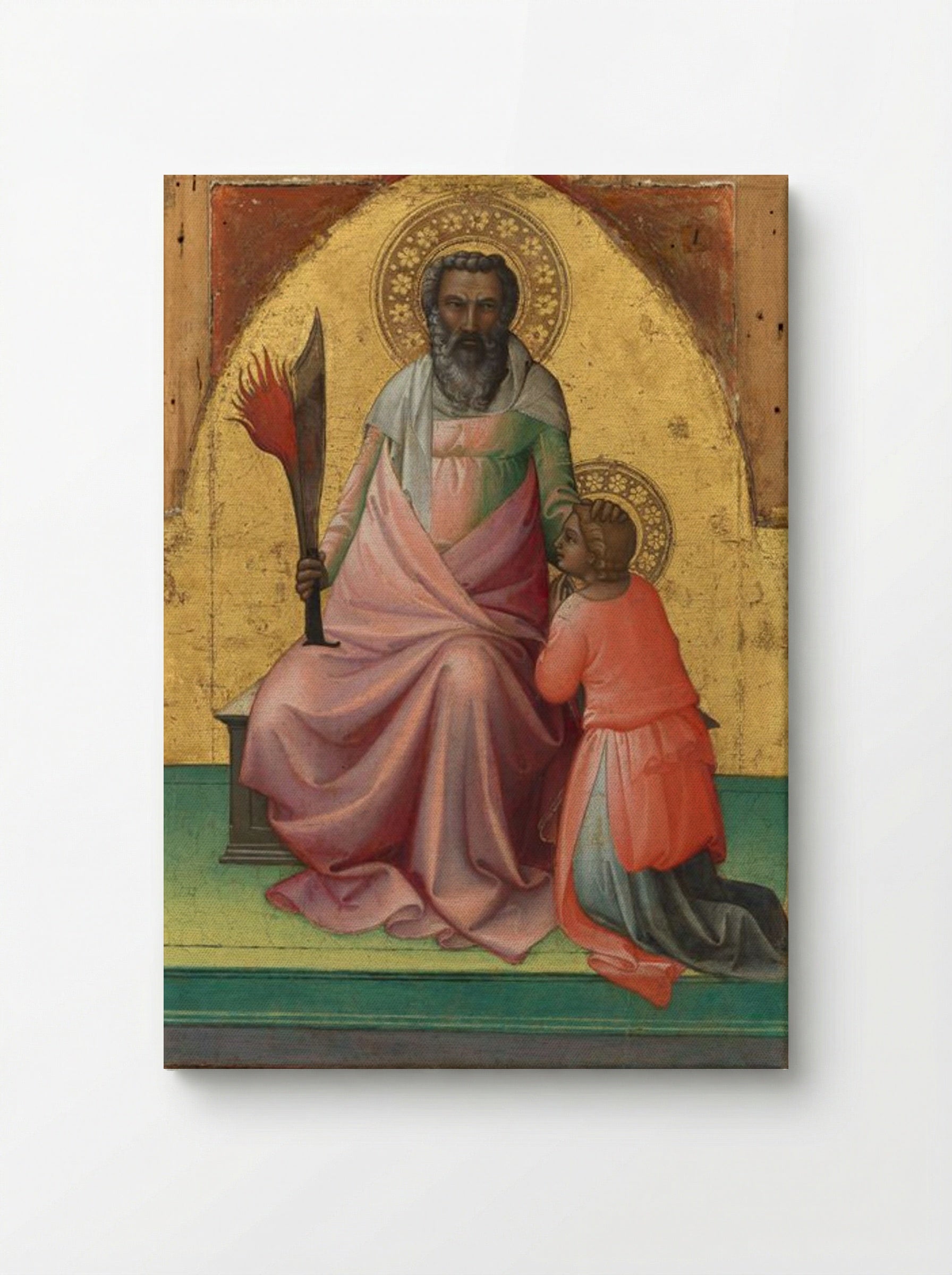 Abraham Sacrificing Isaac - Lorenzo Monaco - Canvas