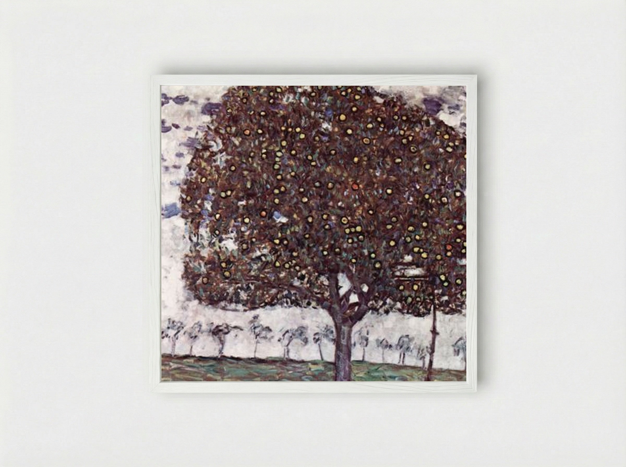 The Apple Tree I - Gustav Klimt - Framed Print White