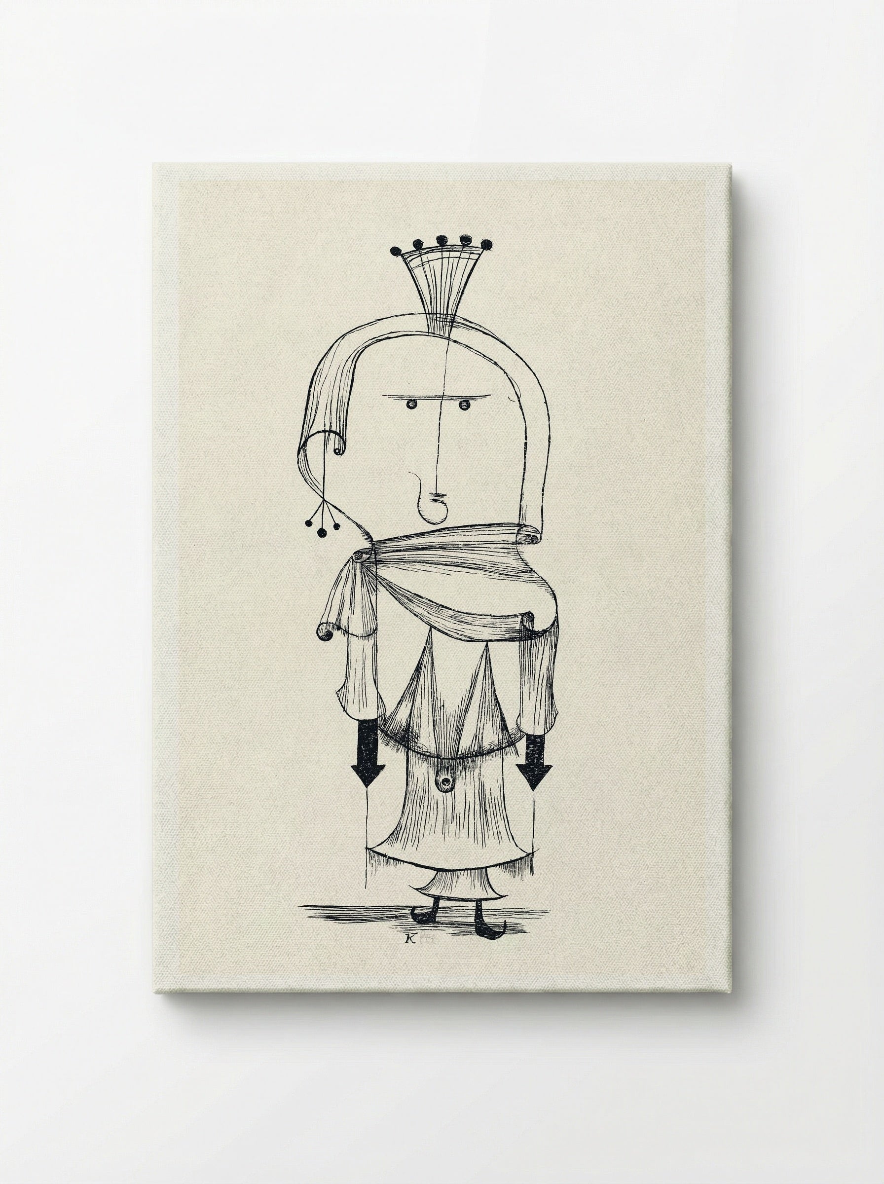 Die Hexe mit dem Kamm (Witch with a Comb) - Paul Klee - Canvas