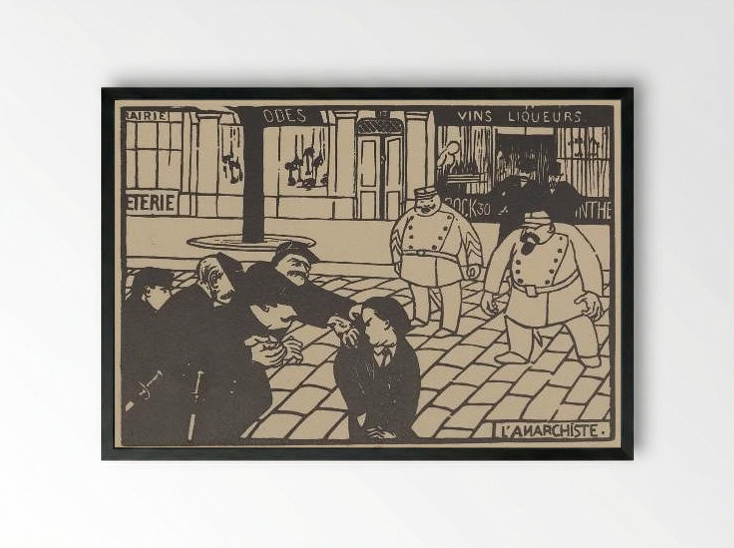The Anarchist - Félix Vallotton - Framed Print Black
