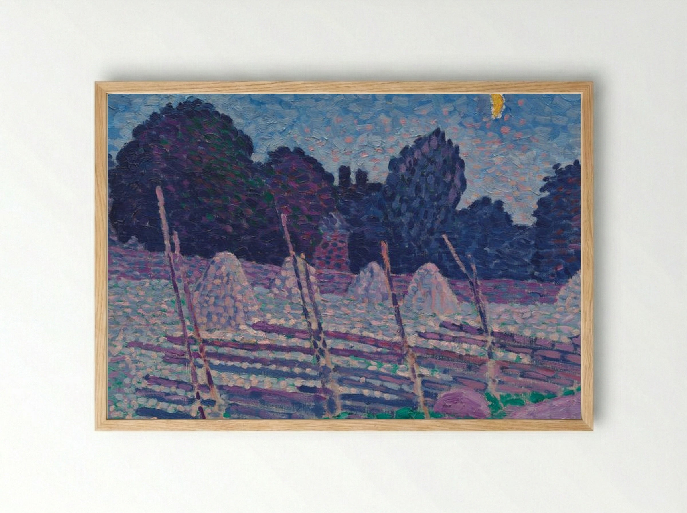 An August Night - Alfred William Finch - Framed Print Wood