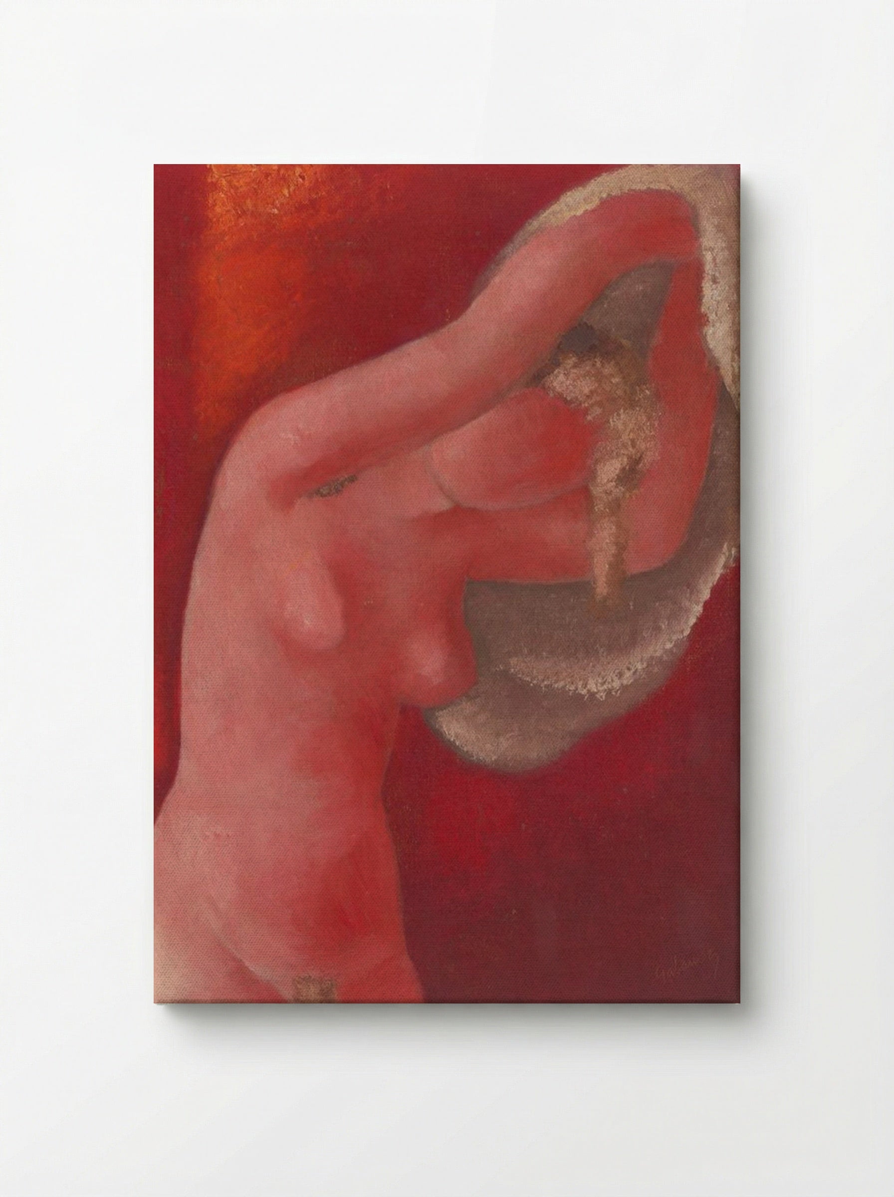 Woman Undressing - Mikuláš Galanda - Canvas