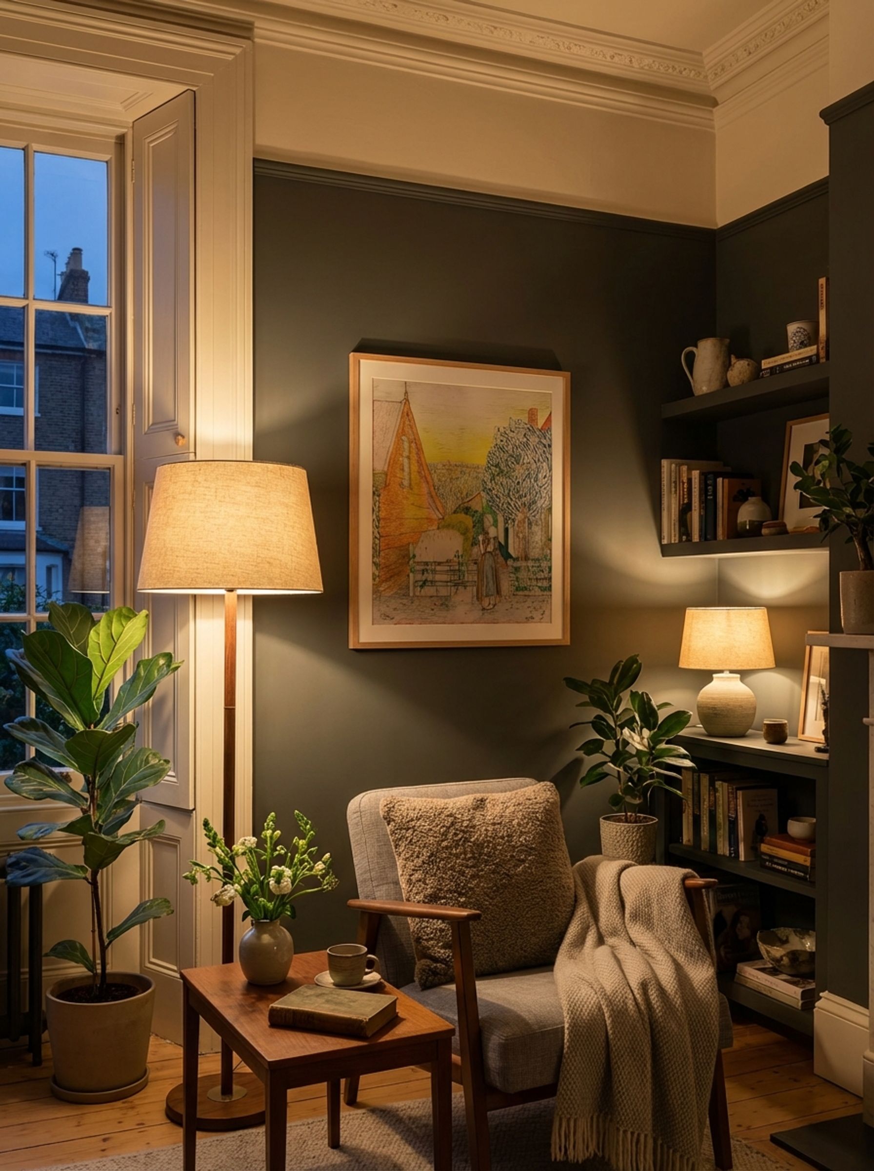 Zeeland Girl Knitting in a Courtyard - Jan Toorop - Lifestyle