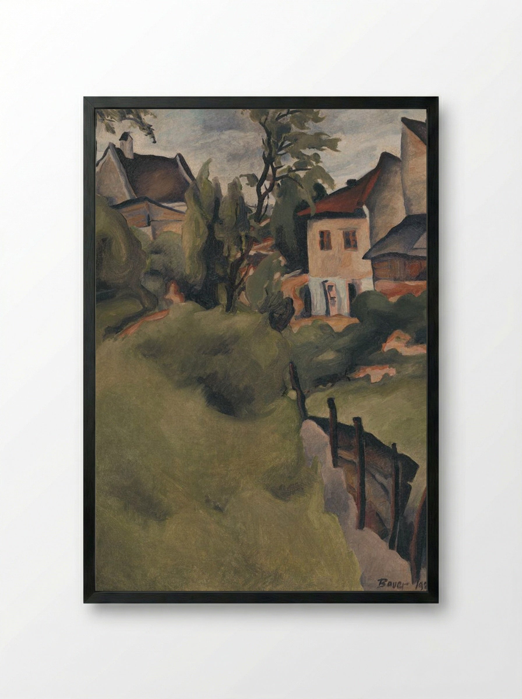 Corner of Košice - Konstantin Bauer - Framed Print Black