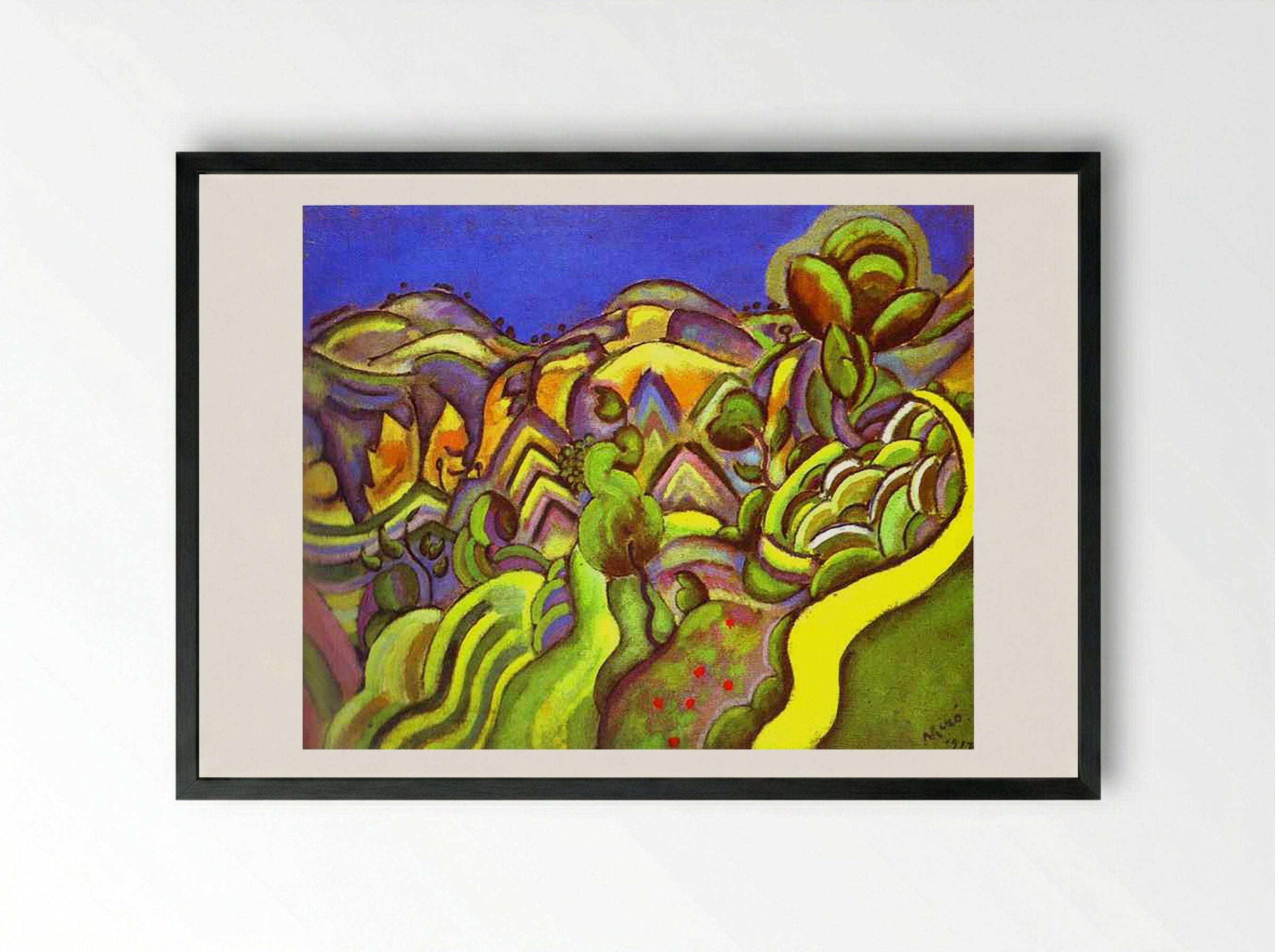 Ciurana, the Path - Rafael Benet Vancells - Framed Print Black