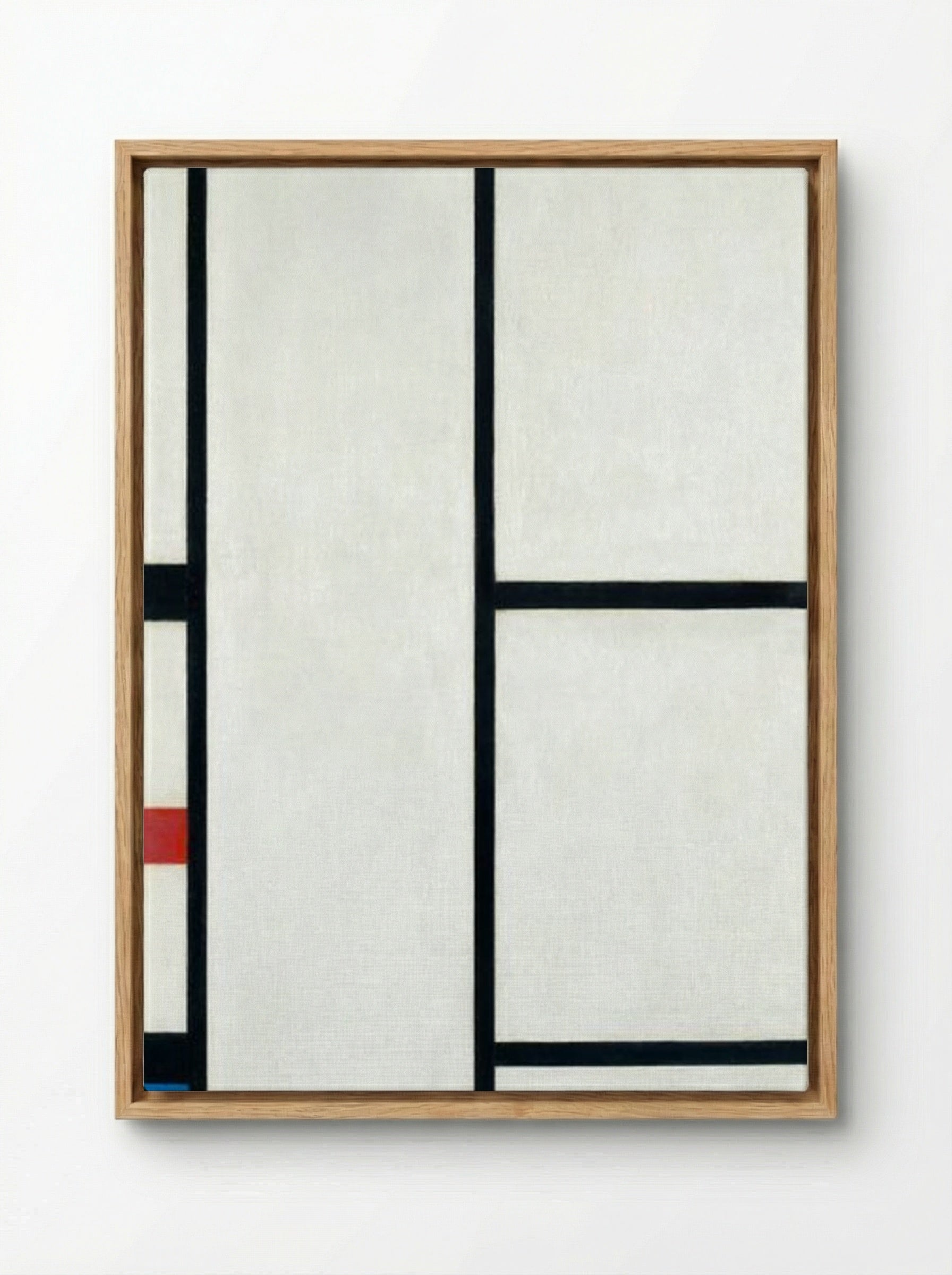 Composition with Red, Yellow, and Blue - Piet Mondrian - Framed Canvas Wood
