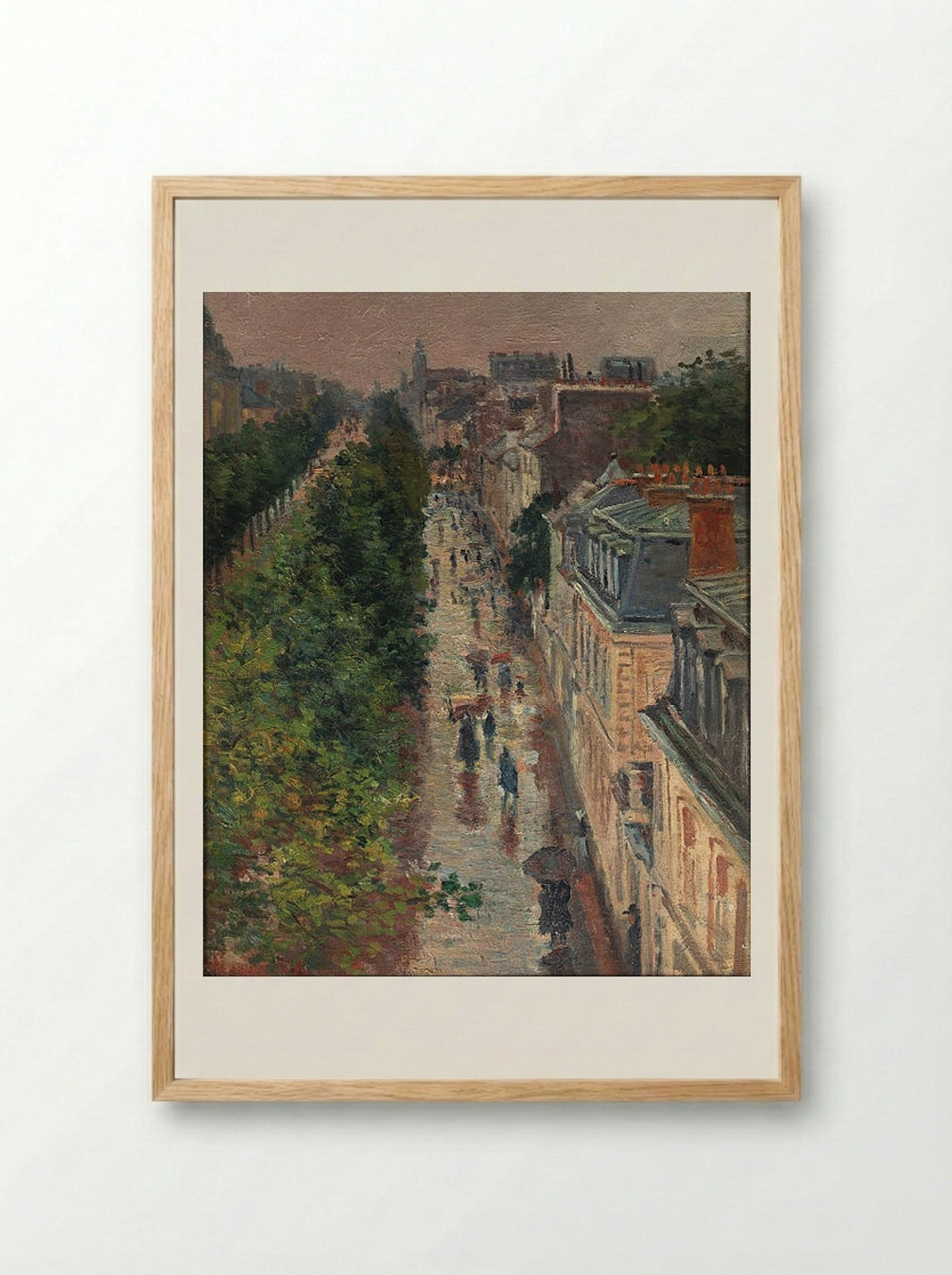 Scène de Rue à Paris - Maximilien Luce - Framed Print Wood