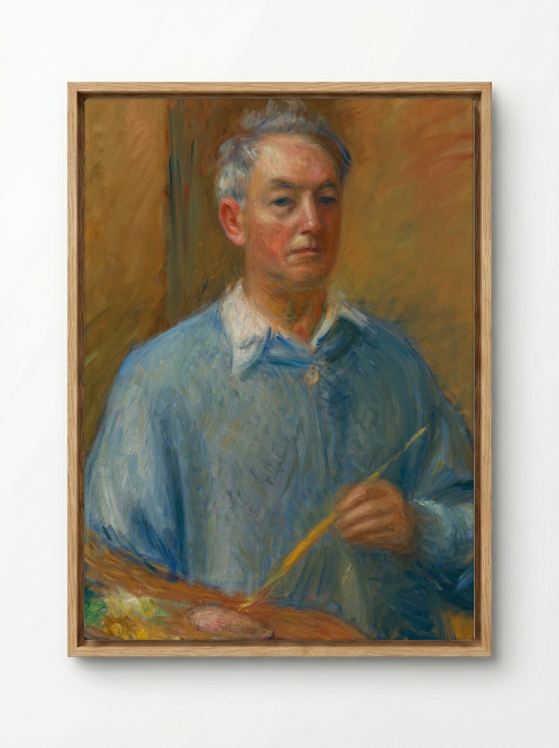 Self-Portrait - William Glackens - Framed Canvas Wood