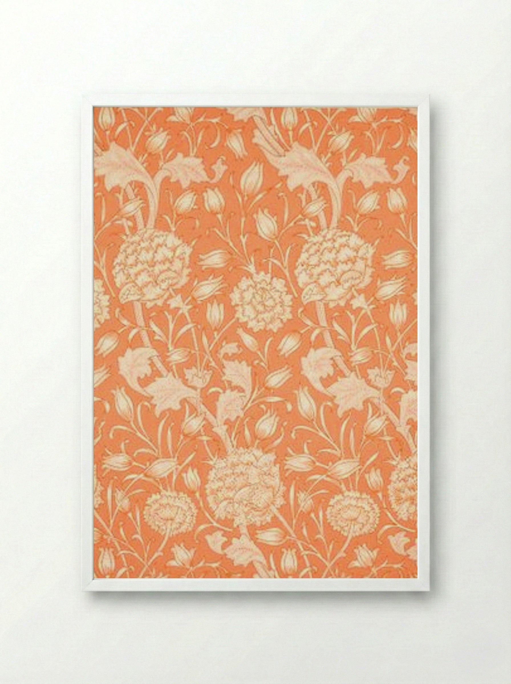 Wild Tulip - William Morris - Framed Print White