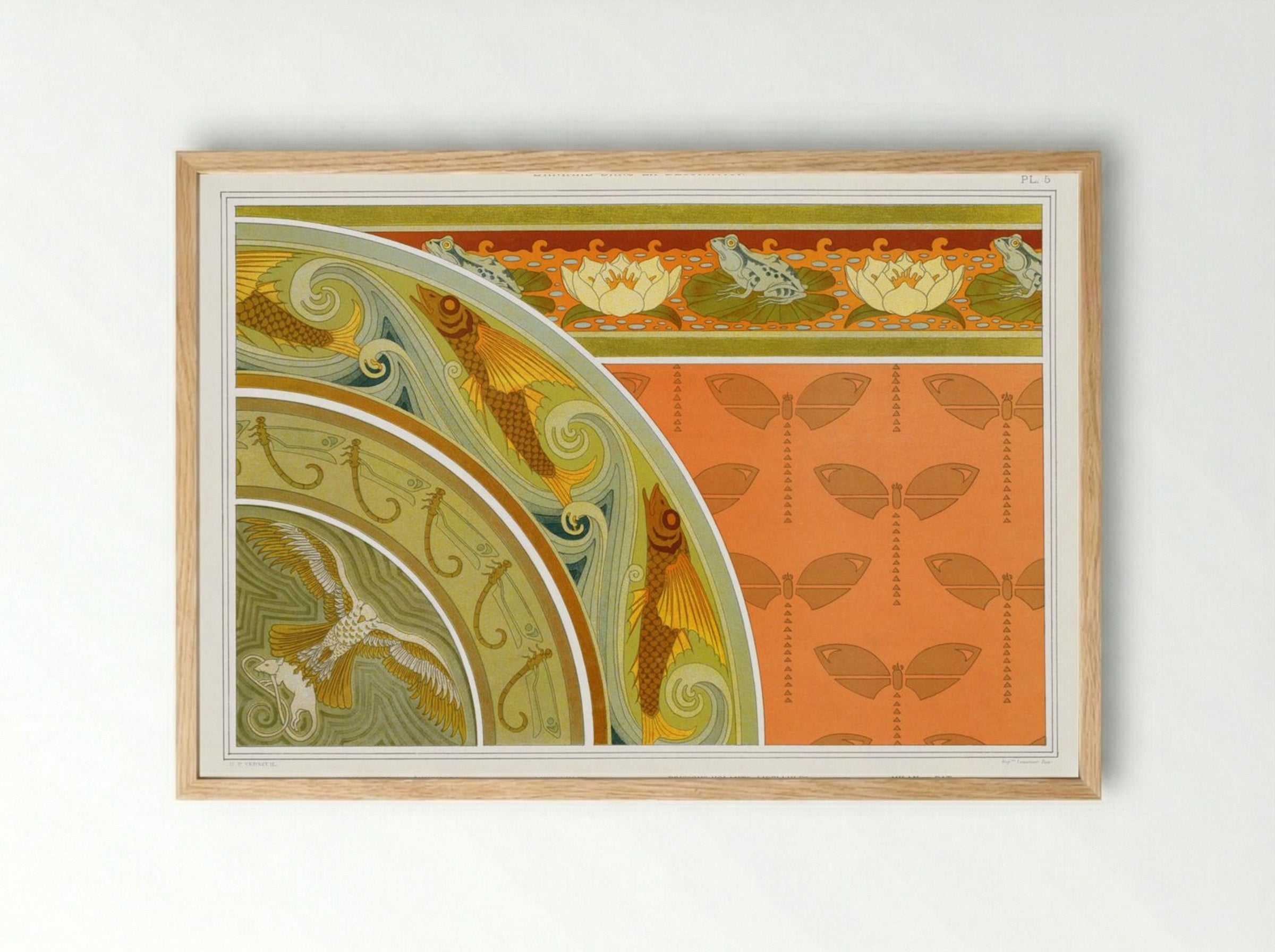 L'Animal dans la Décoration, Plate 5 - Maurice Pillard Verneuil - Framed Print Wood