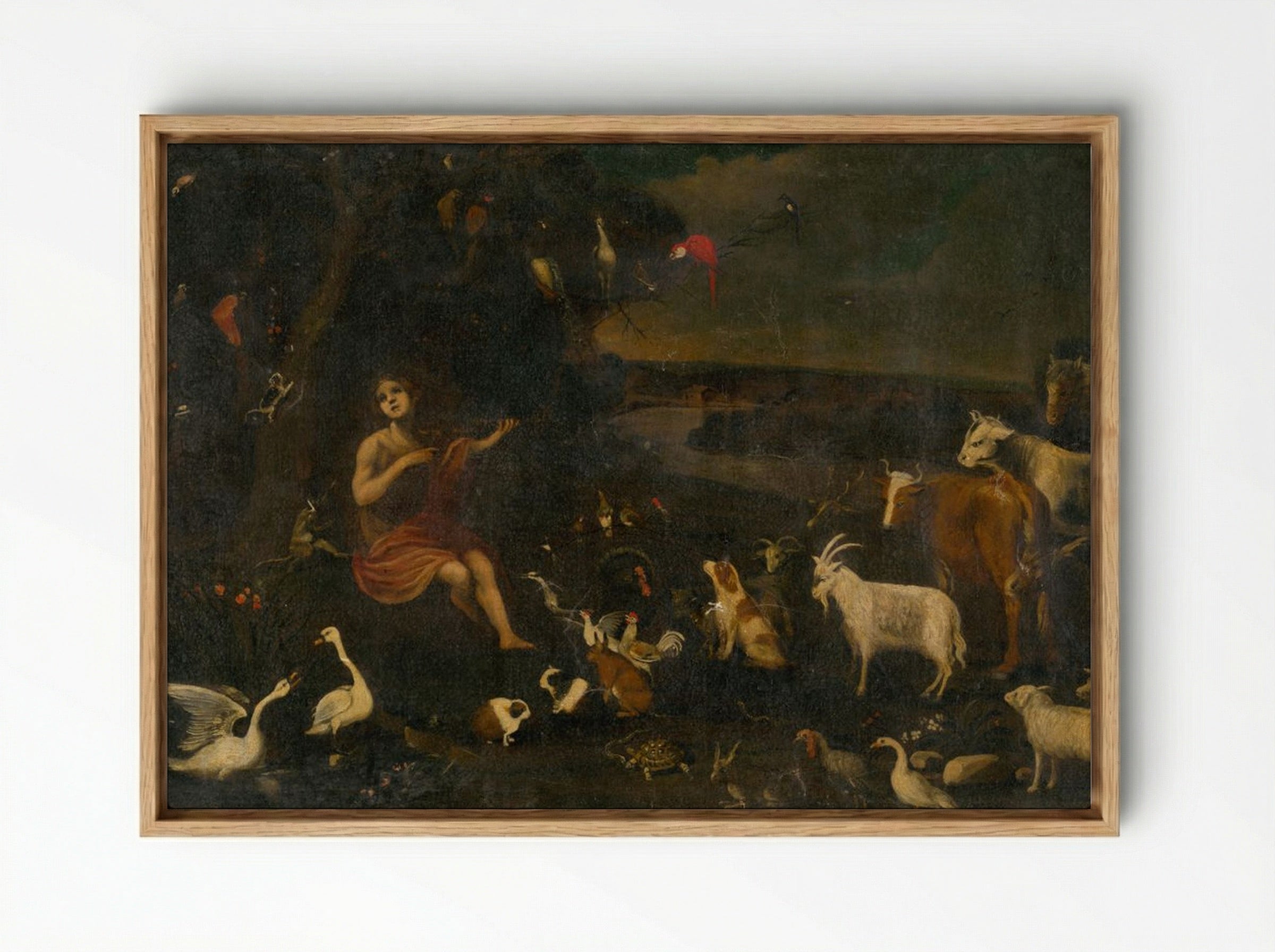 Orpheus Charming the Animals - Roelant Savery - Framed Canvas Wood