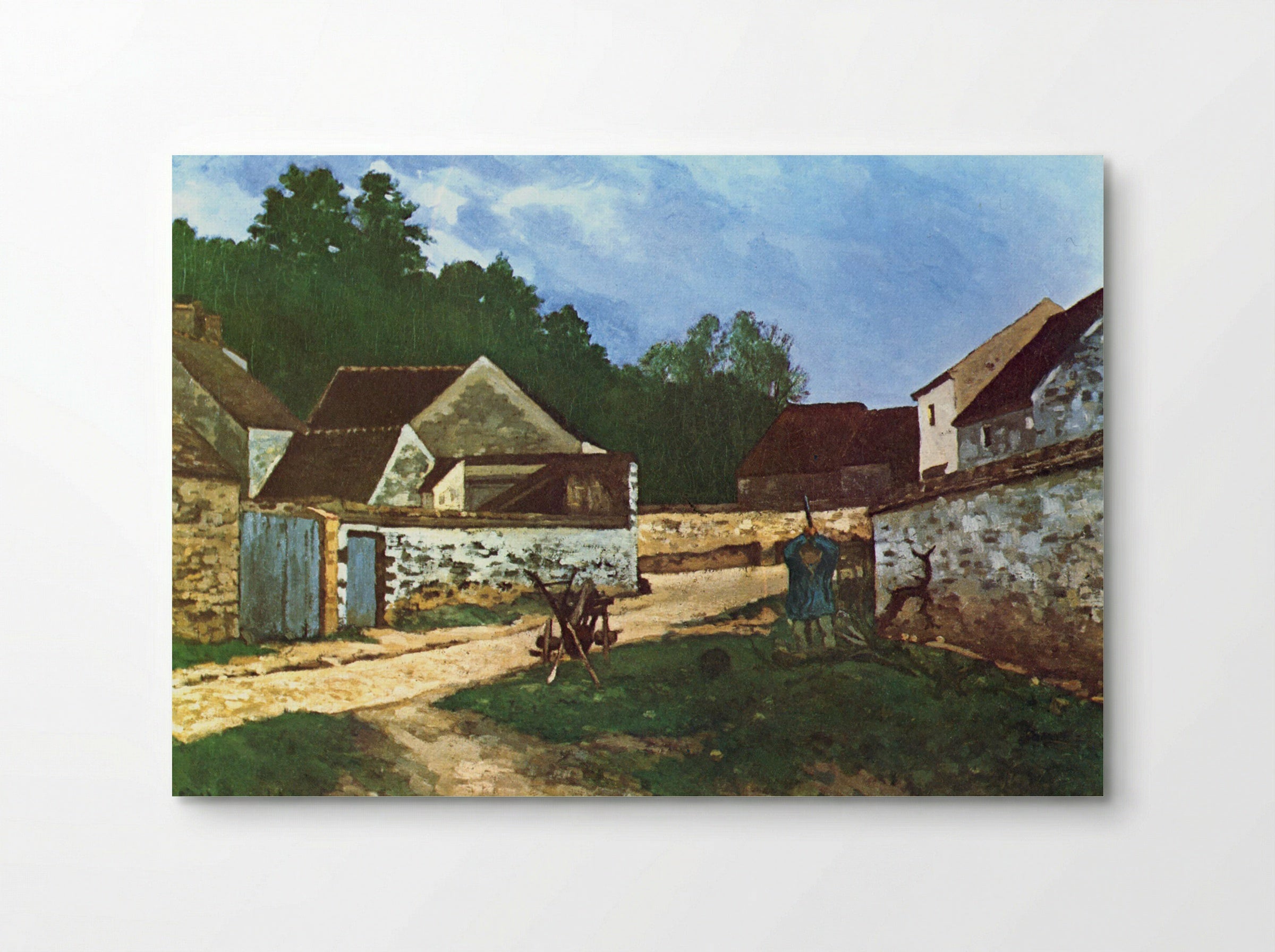 Dorfstrasse in Marlotte - Alfred Sisley - Poster