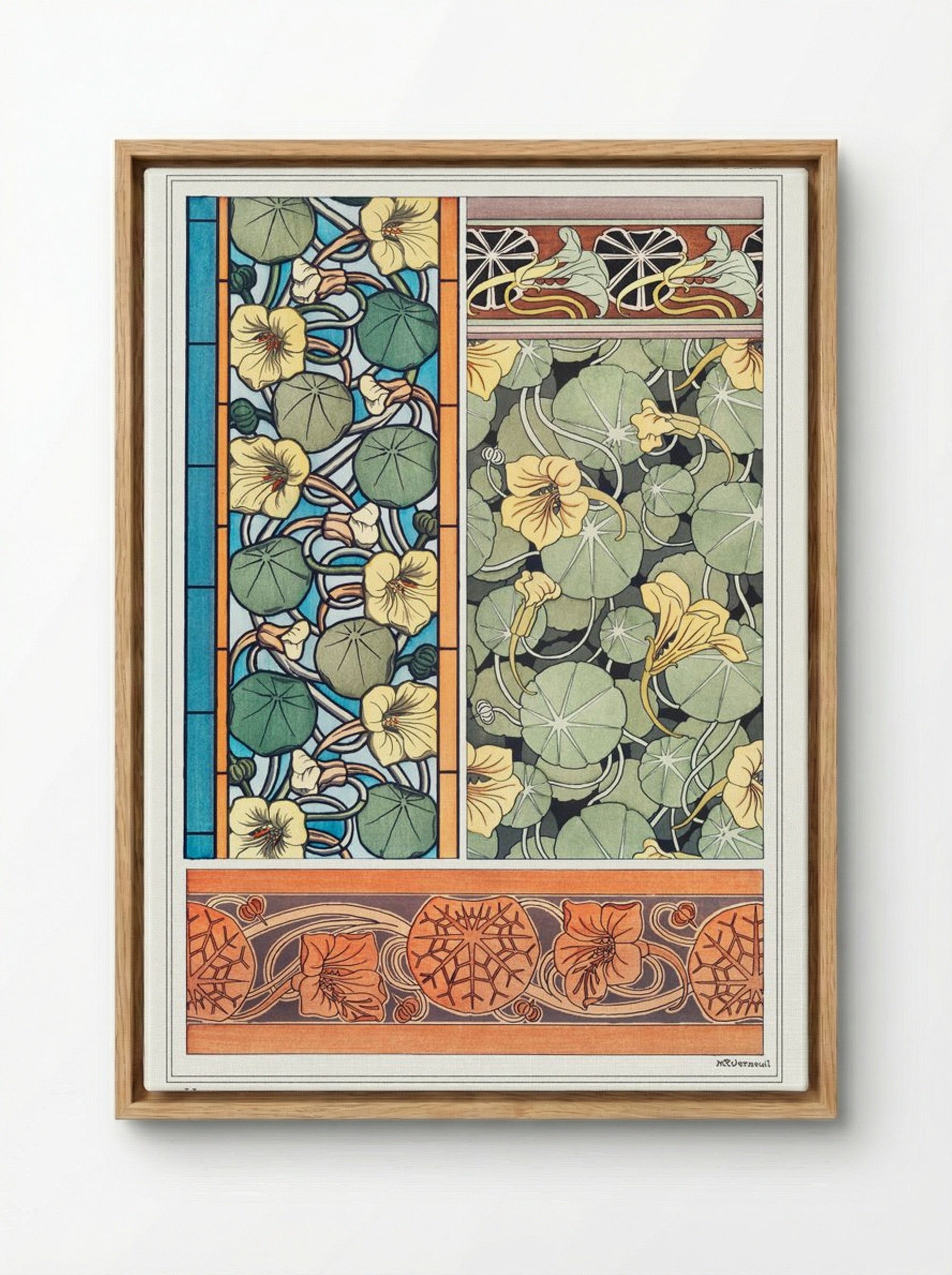 Capucine, from La Plante et ses Applications ornementales - Maurice Pillard Verneuil - Framed Canvas Wood