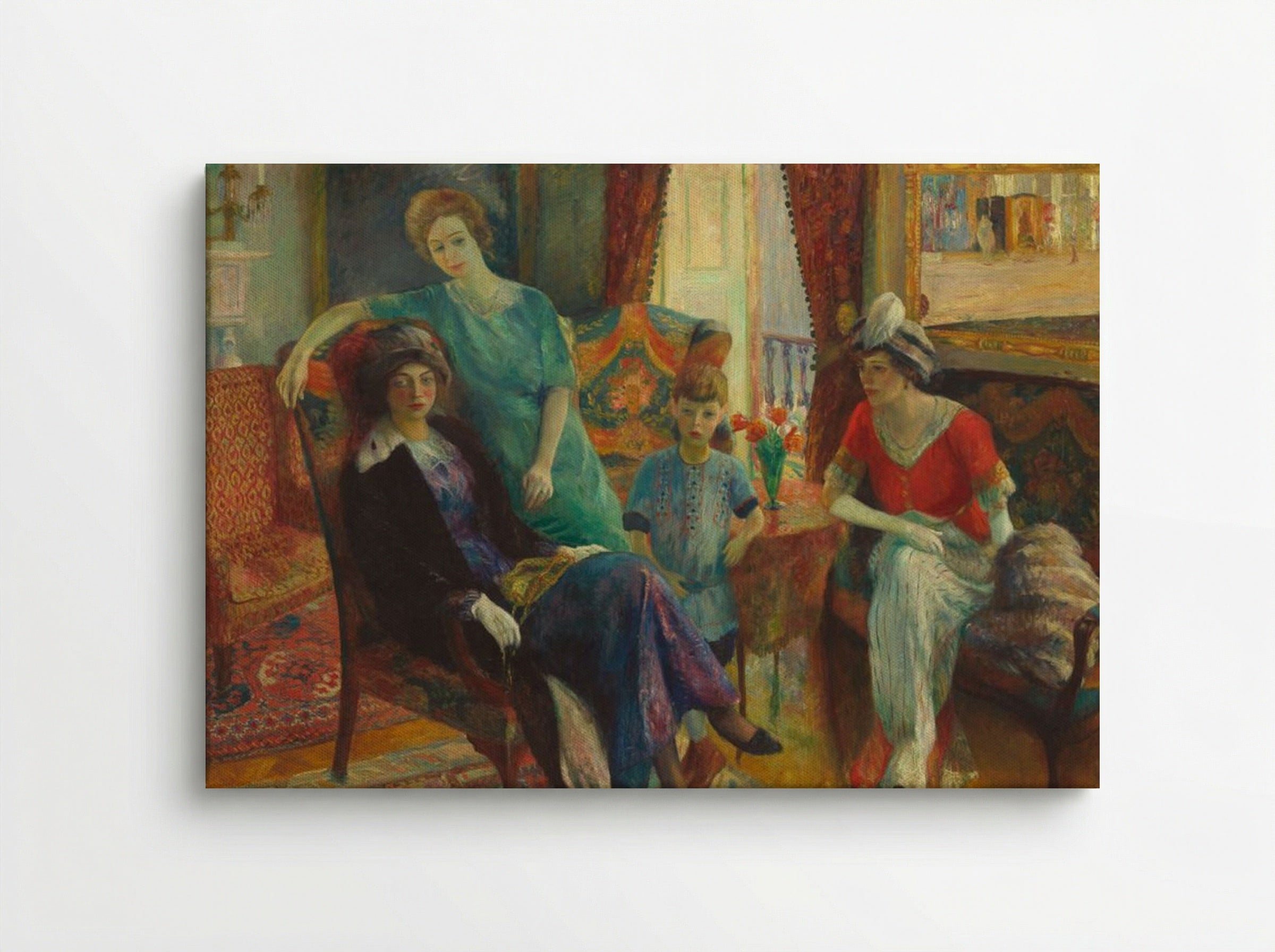 Family Group - William Glackens - Canvas