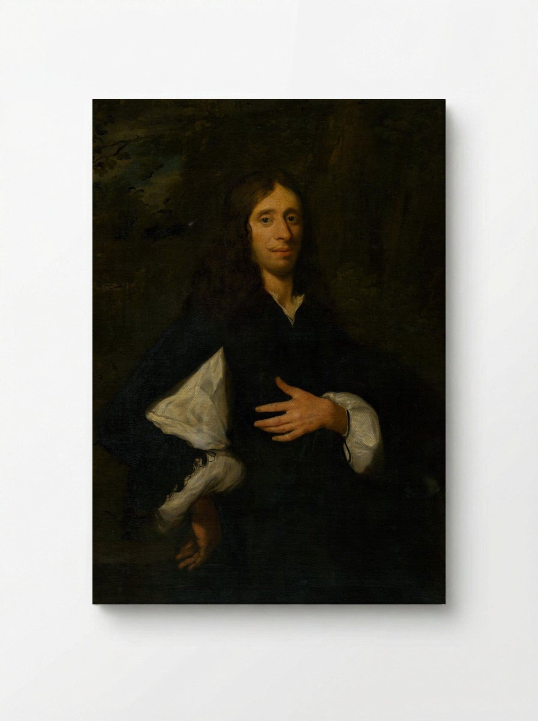 Portrait of a Gentleman - Caspar Netscher - Canvas