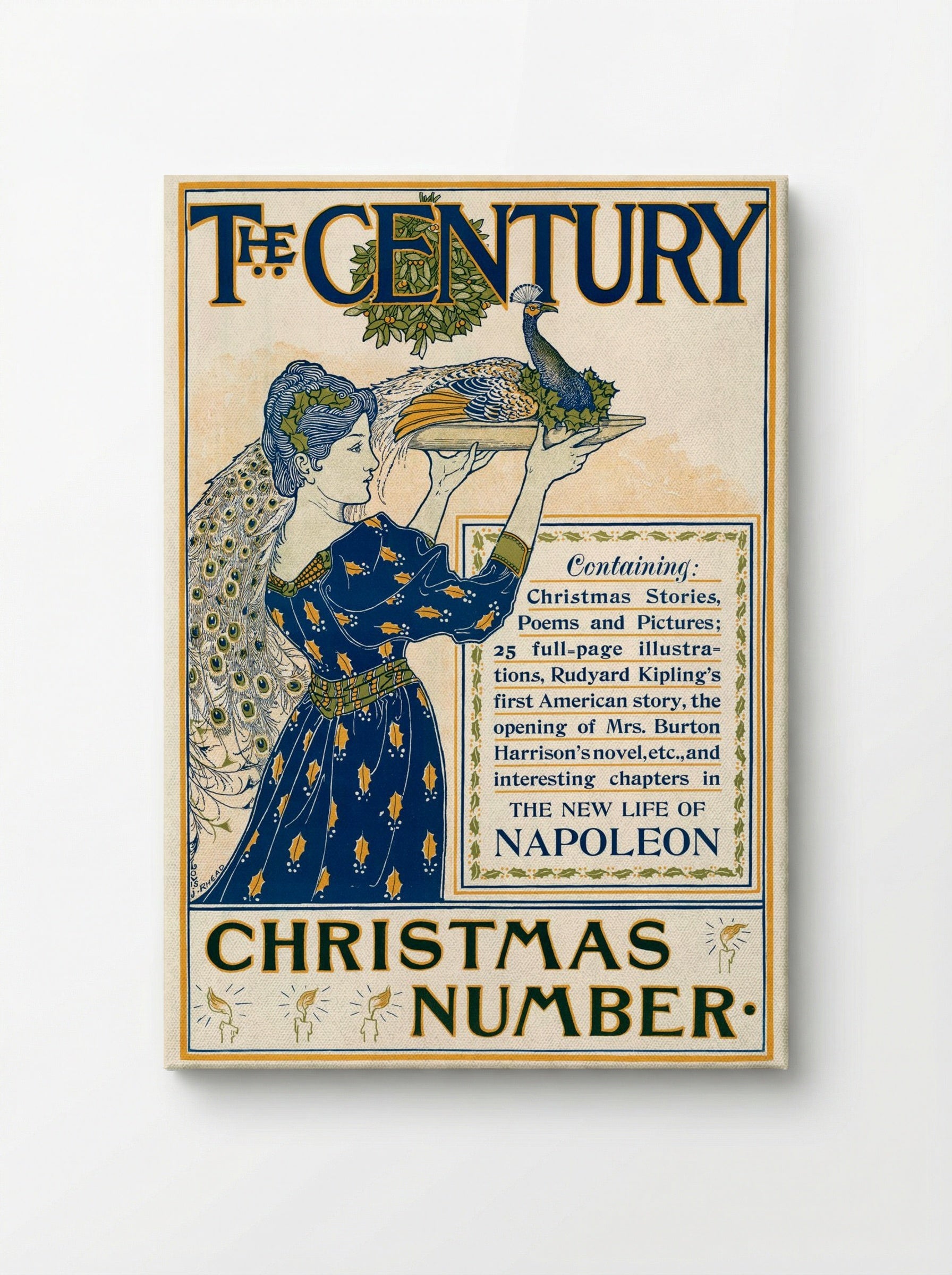 The Century, Christmas Number (Magazine Cover) - Louis Rhead - Canvas