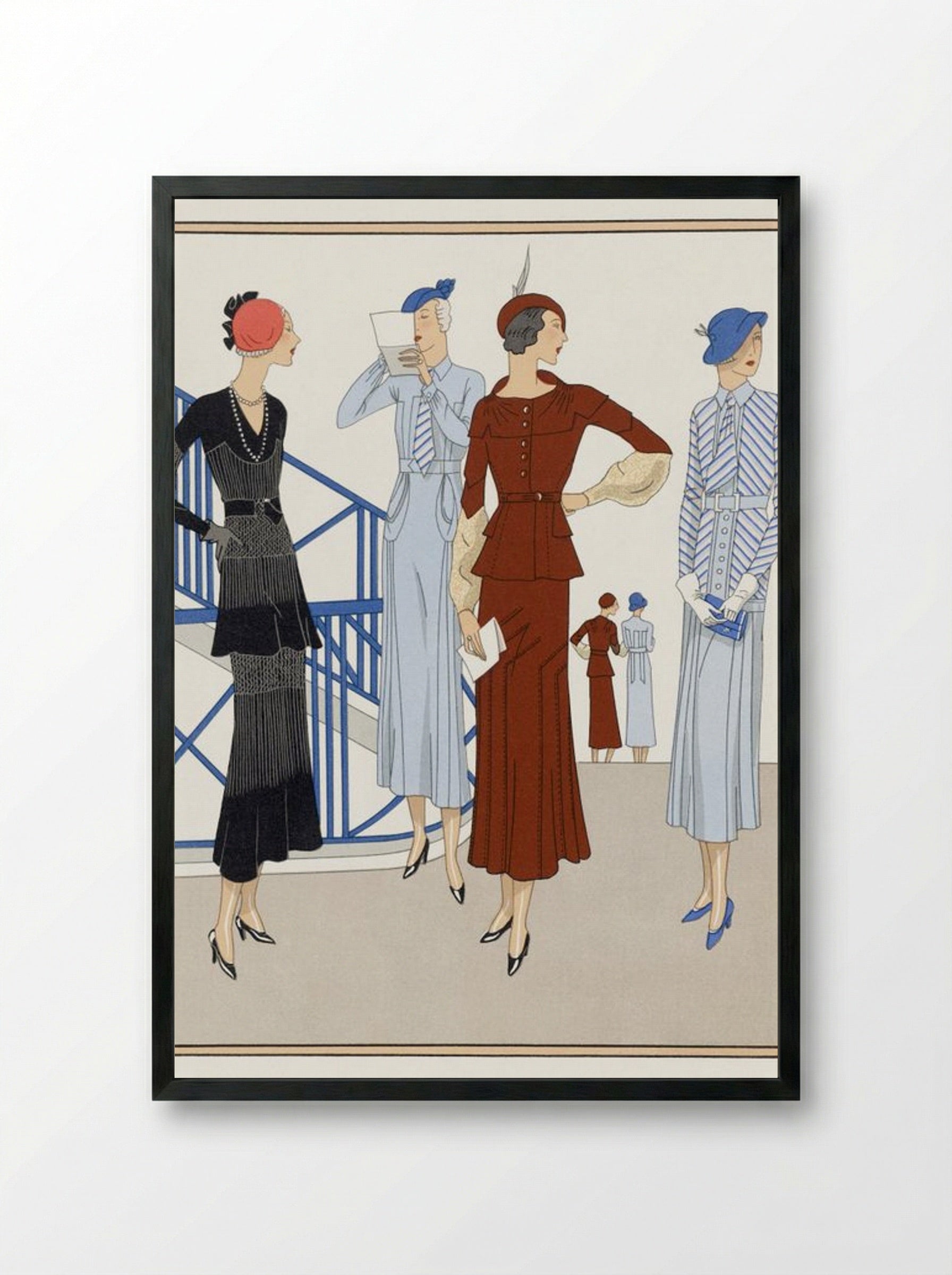 Ladieswear, 1932 - Martial et Armand and Bernard et Cie - Framed Print Black
