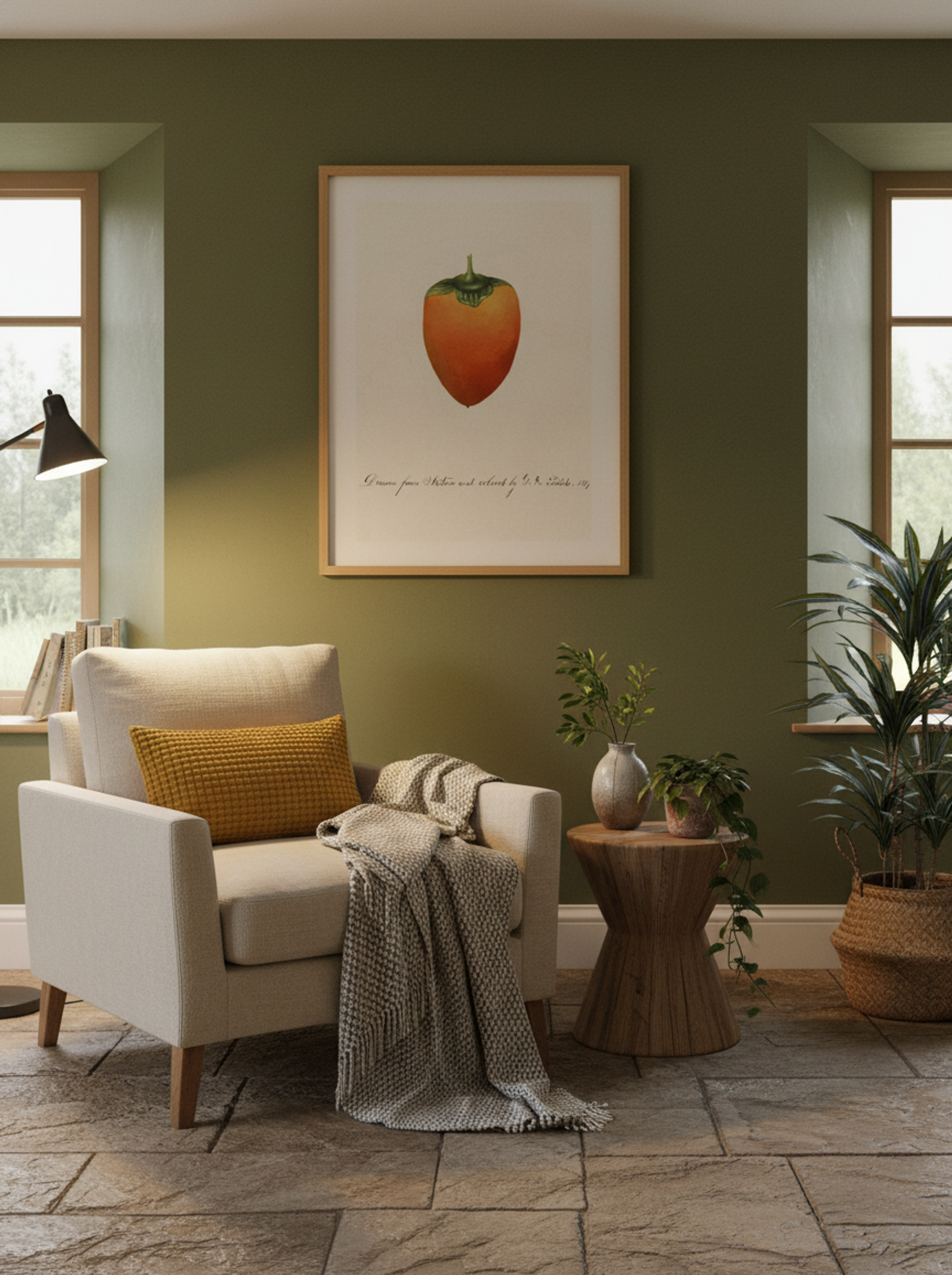 Persimmon (Diospyros) (1887) - William Henry Prestele - Lifestyle