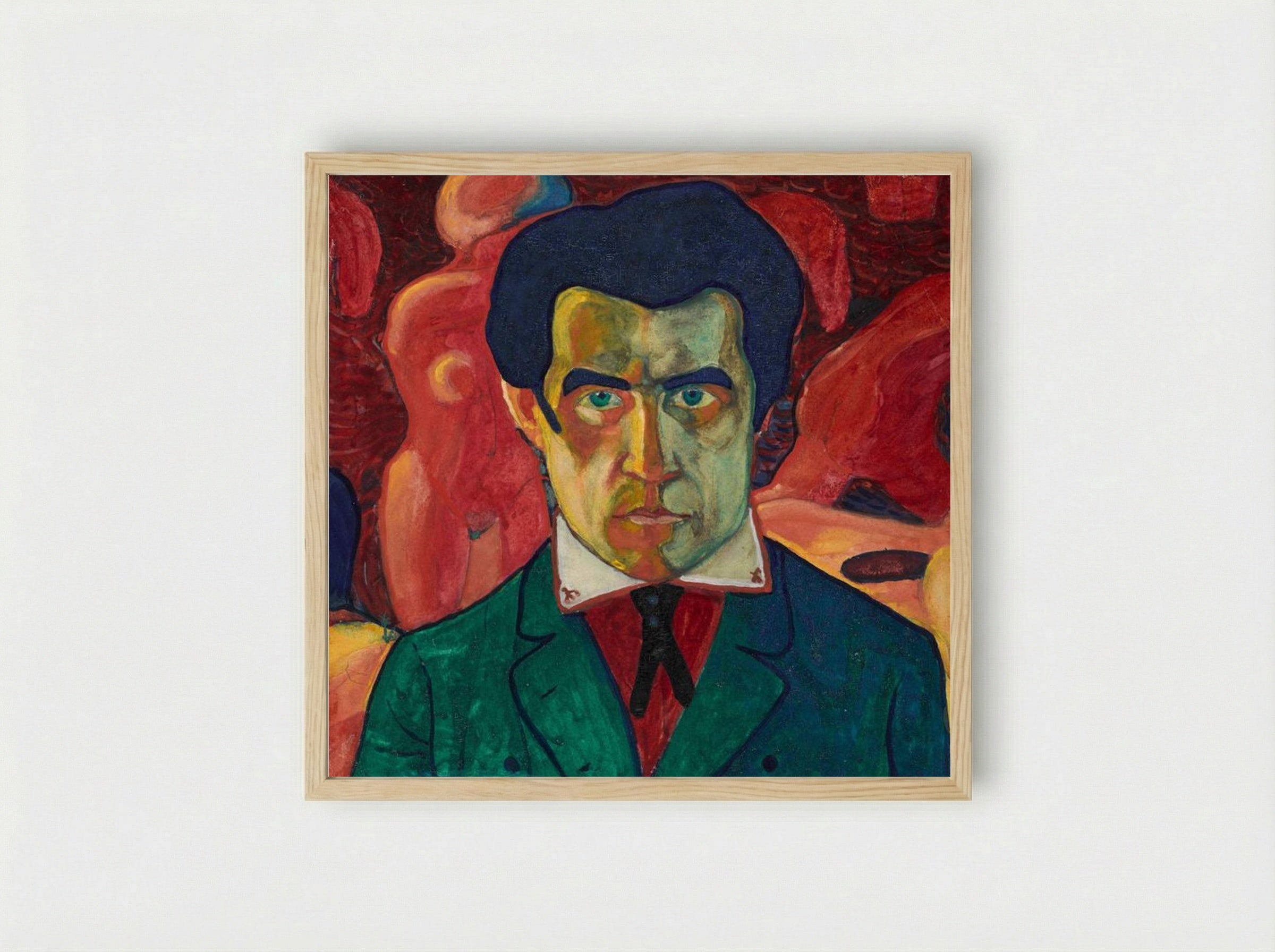 Self-Portrait - Kazimir Malevich - Framed Print Wood