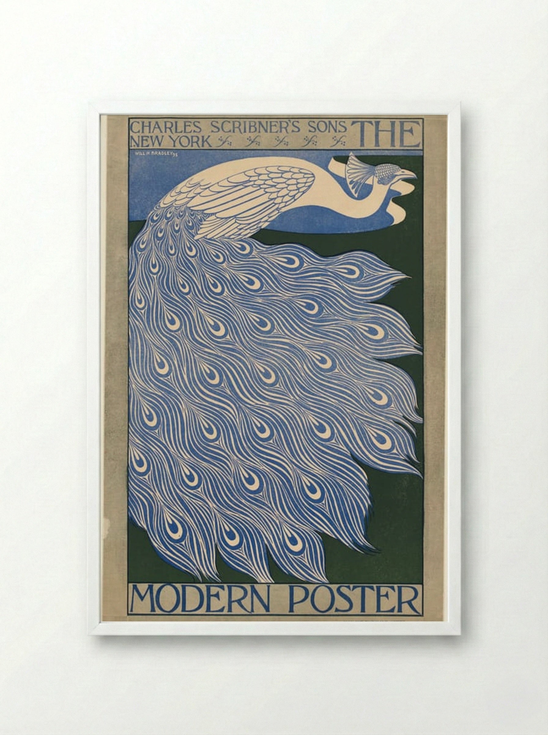 The Modern Poster - Will H. Bradley - Framed Print White