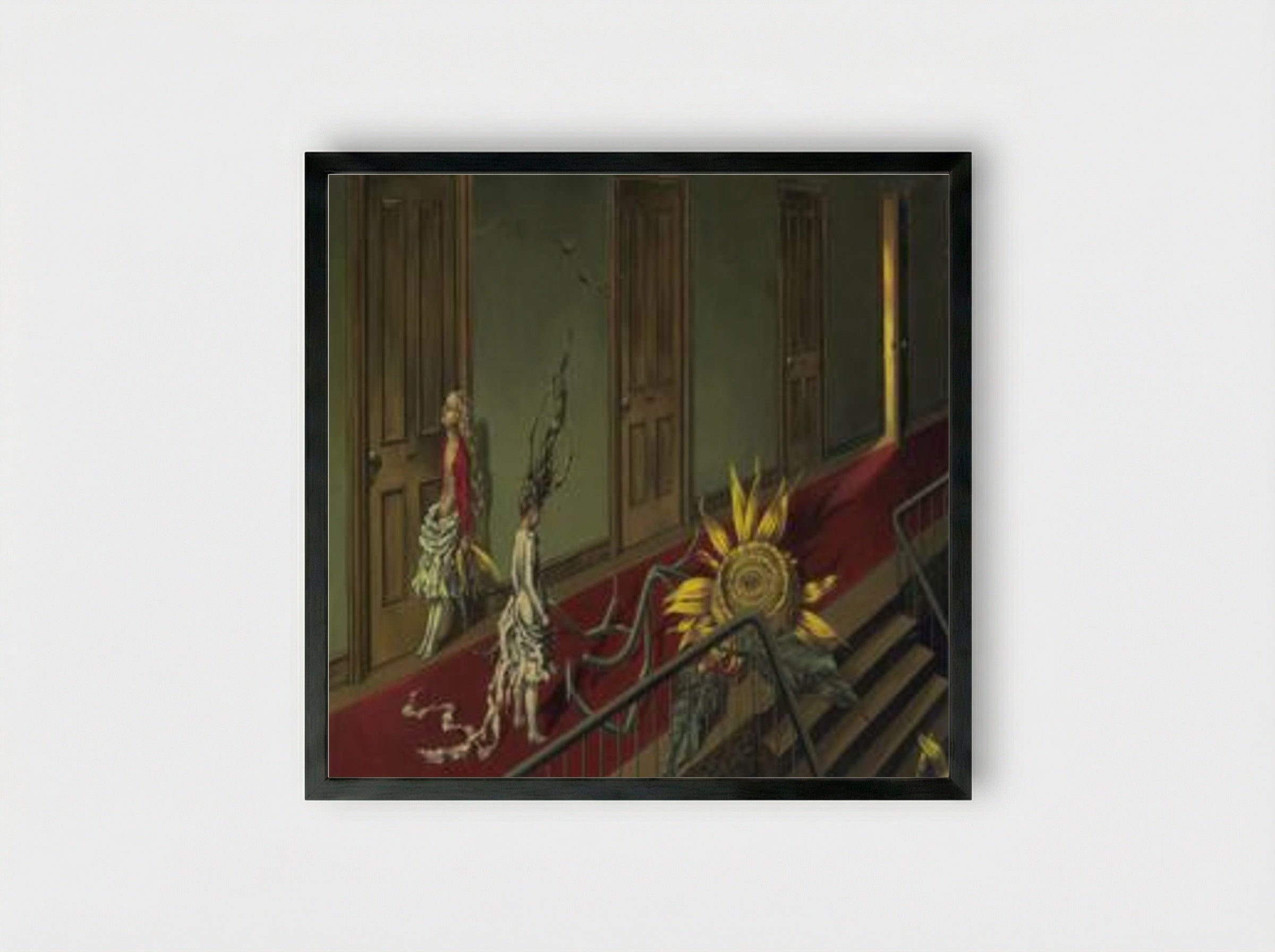 Eine Kleine Nachtmusik - Dorothea Tanning - Framed Print Black