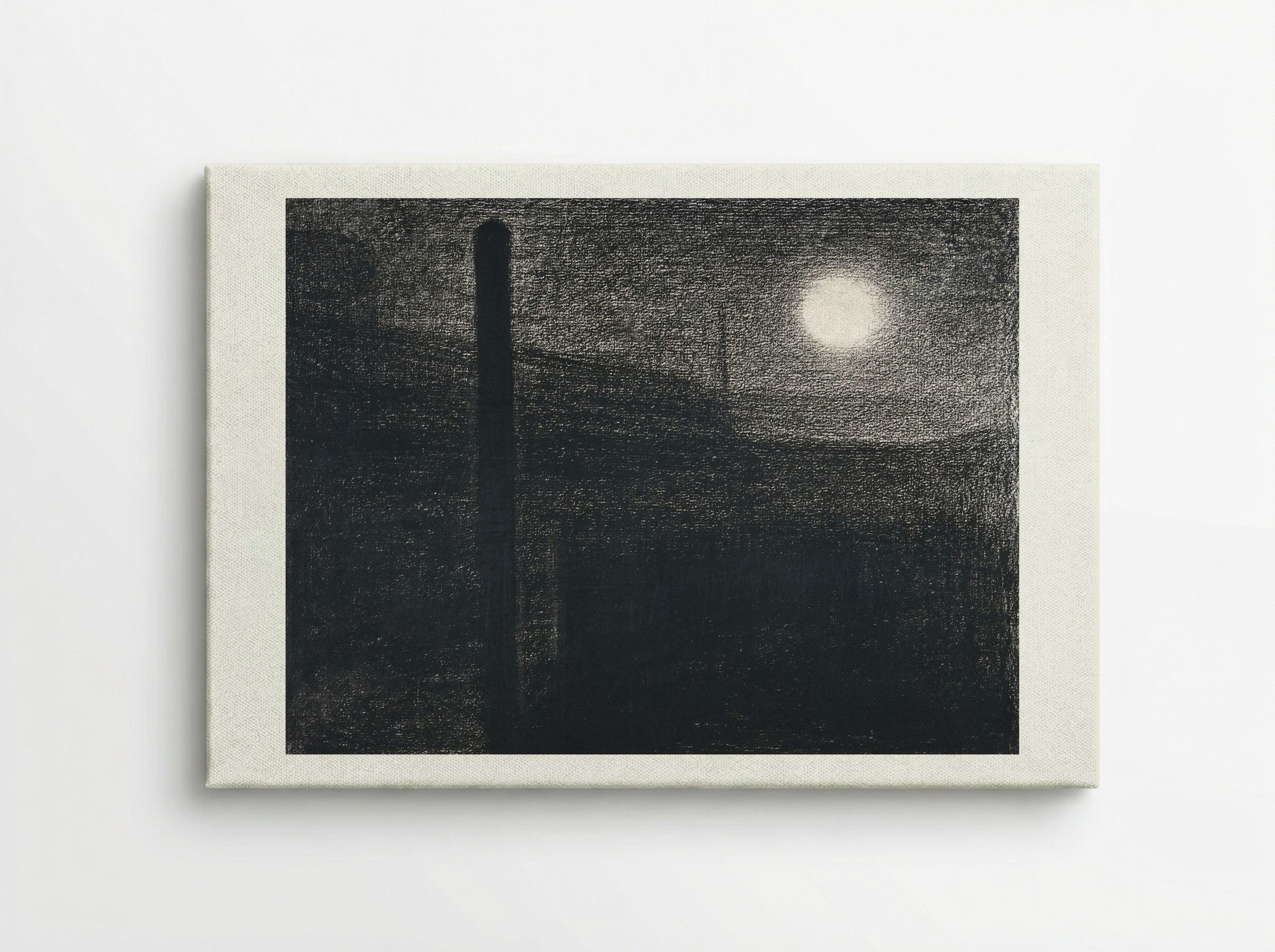 Courbevoie, Factories by Moonlight - Georges Seurat - Canvas