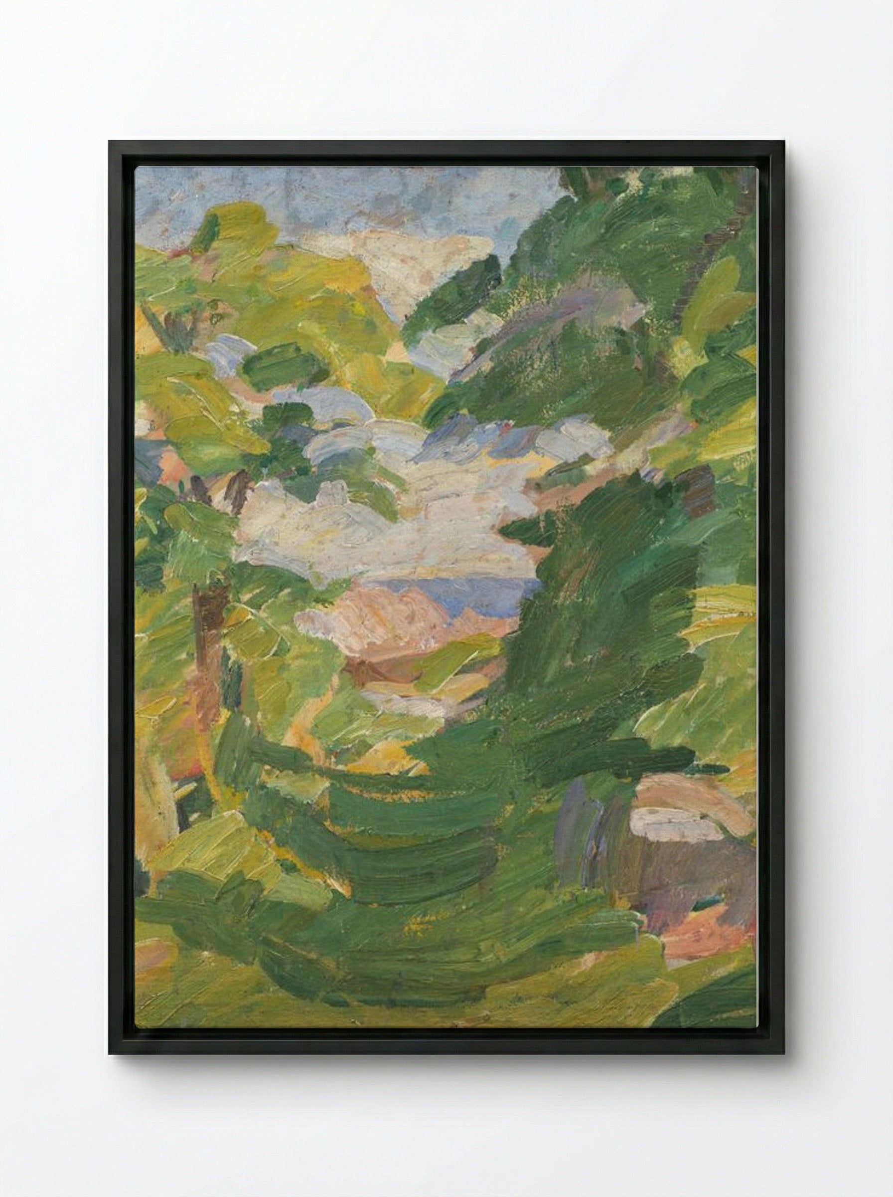 The Mind Christians - Edvard Weie - Framed Canvas Black