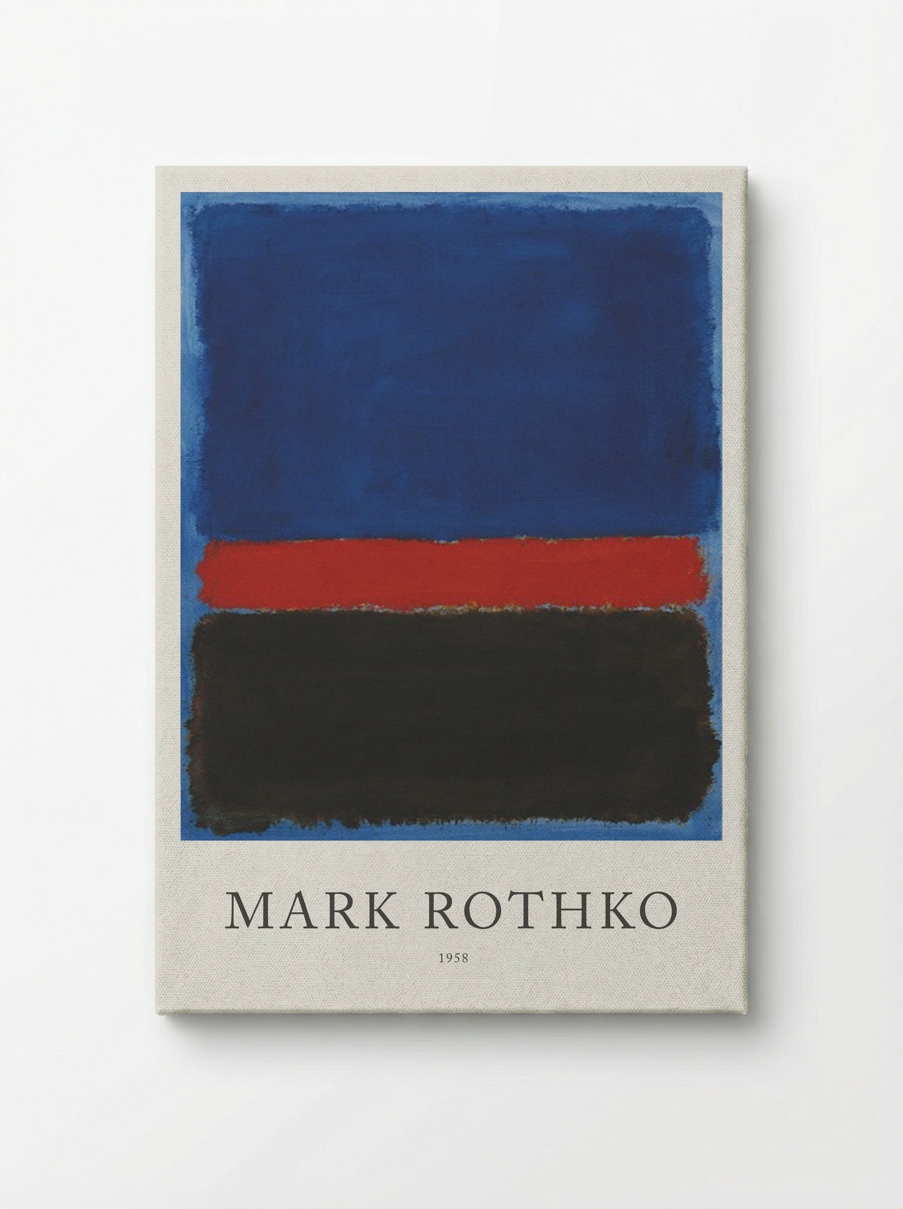 Untitled (Blue, Red, Black) - Mark Rothko - Canvas