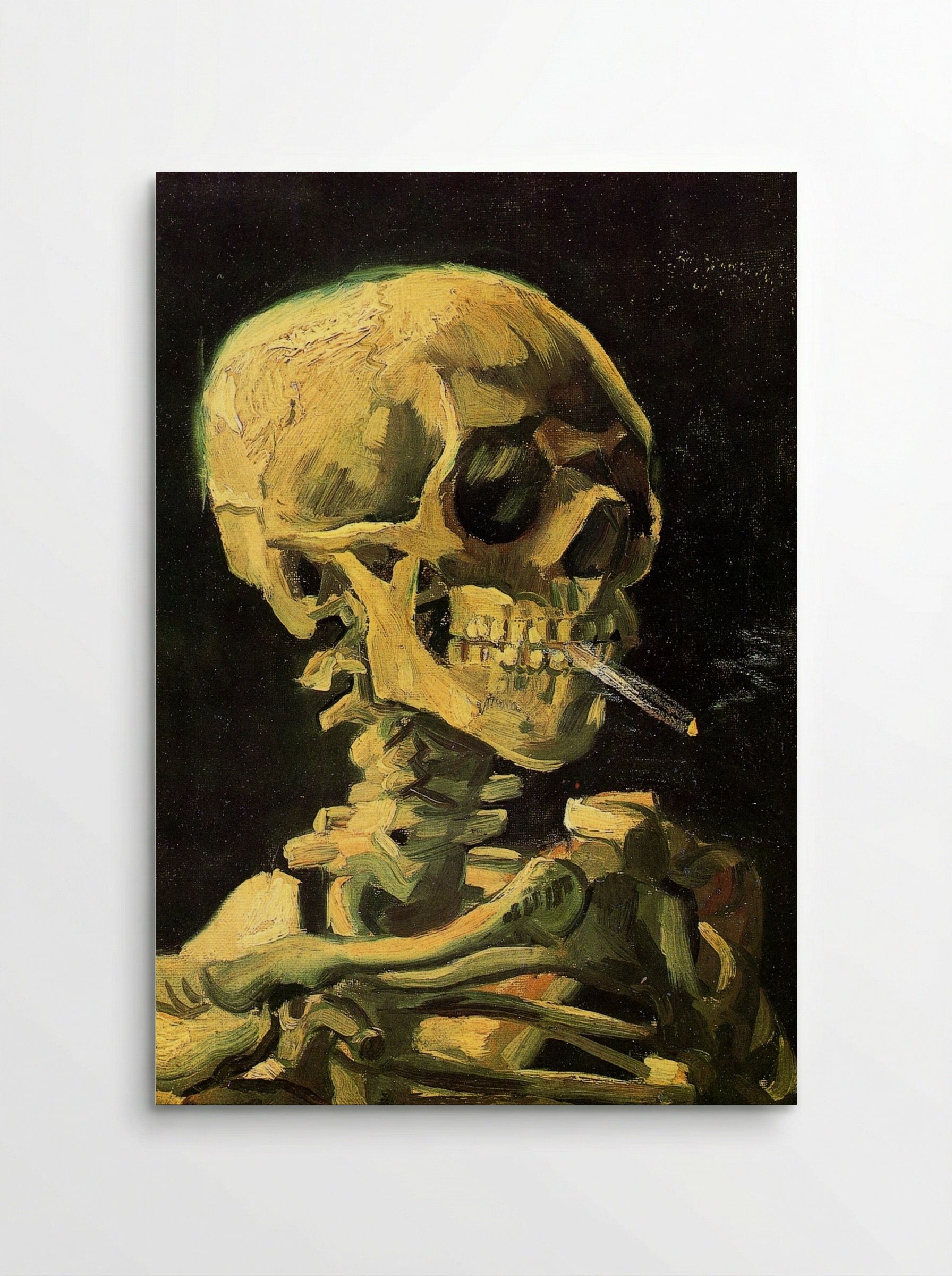 Head of a Skeleton with Burning Cigarette - Vincent van Gogh - Poster