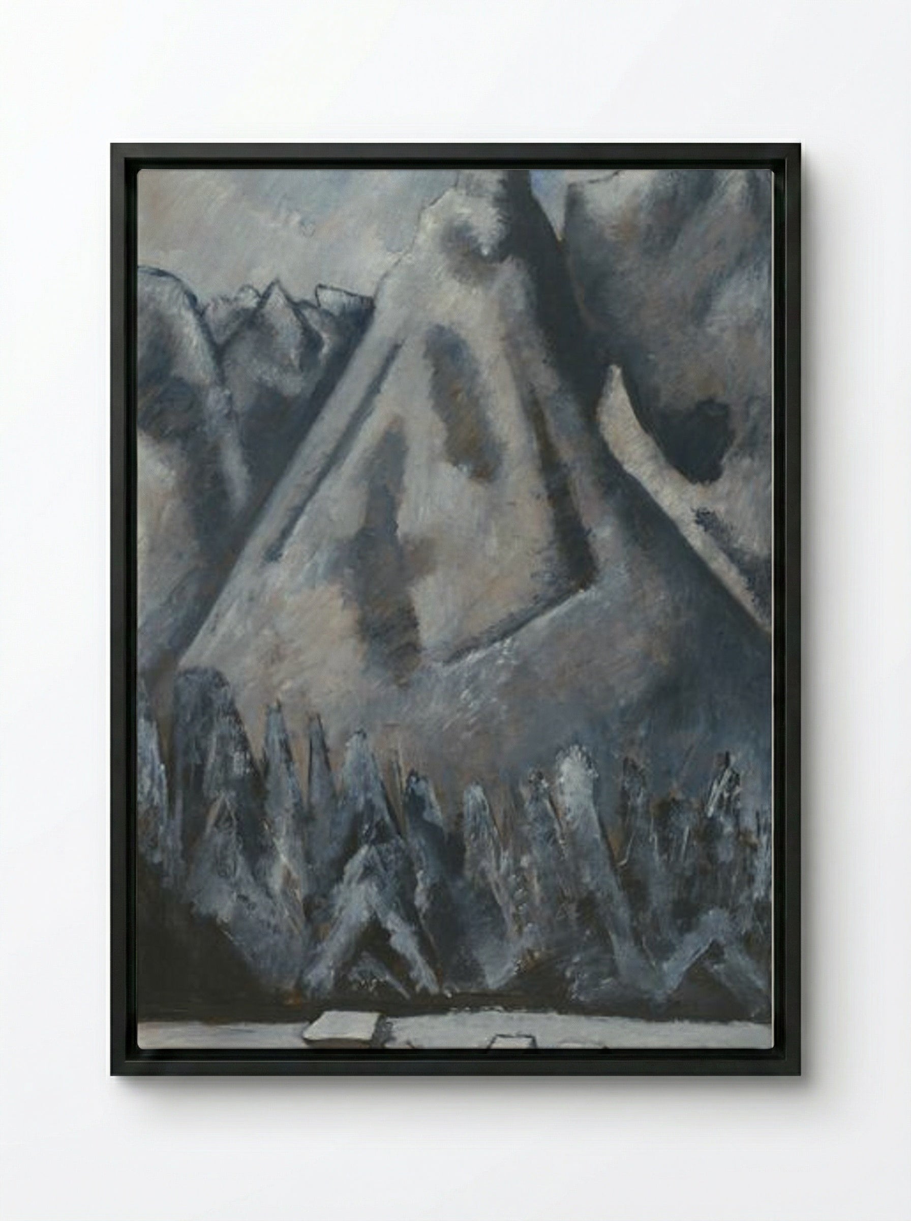 Waxenstein Peaks, Garmisch-Partenkirchen - Marsden Hartley - Framed Canvas Black