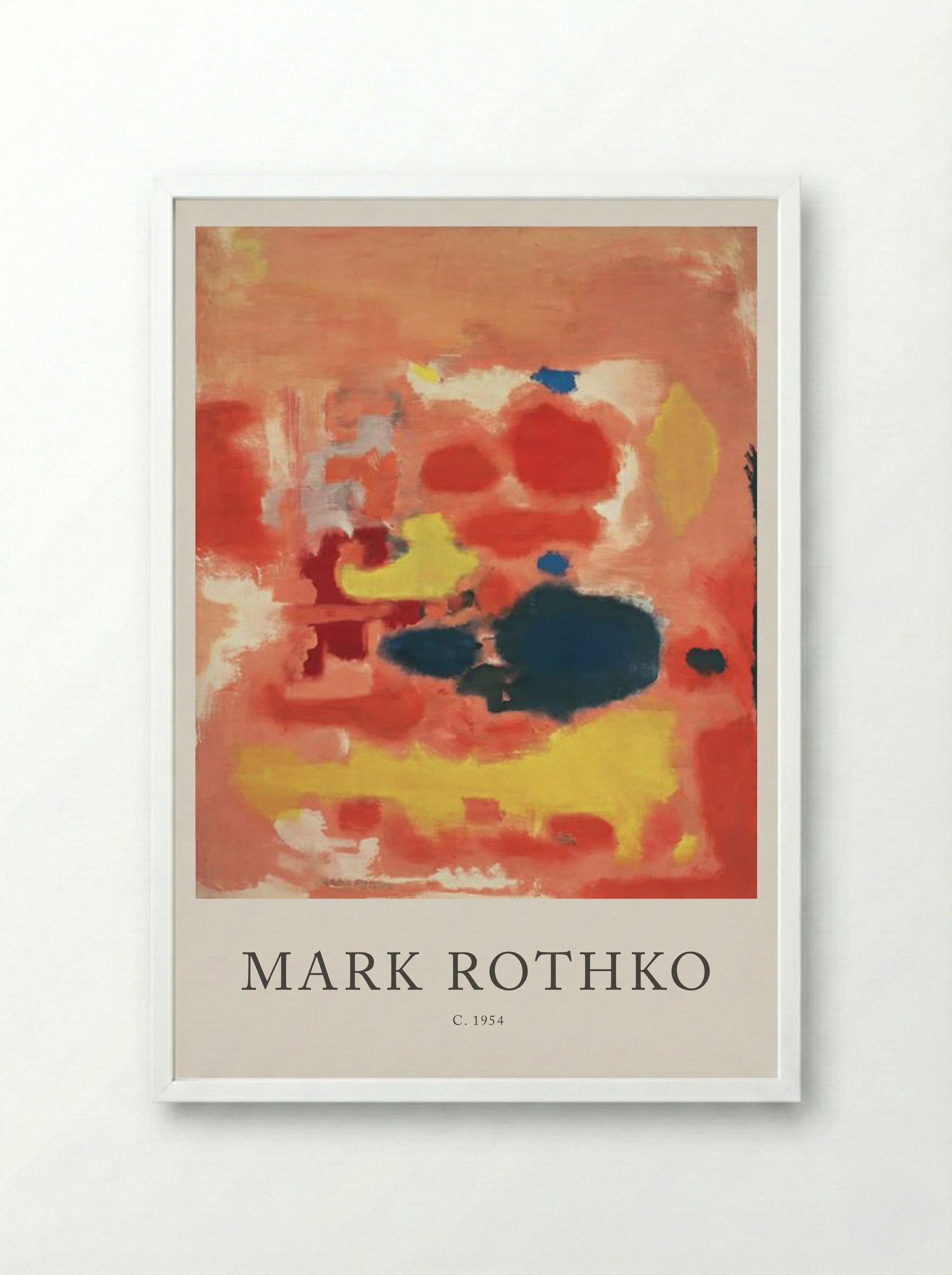 Untitled (Colour Field Painting) - Mark Rothko - Framed Print White