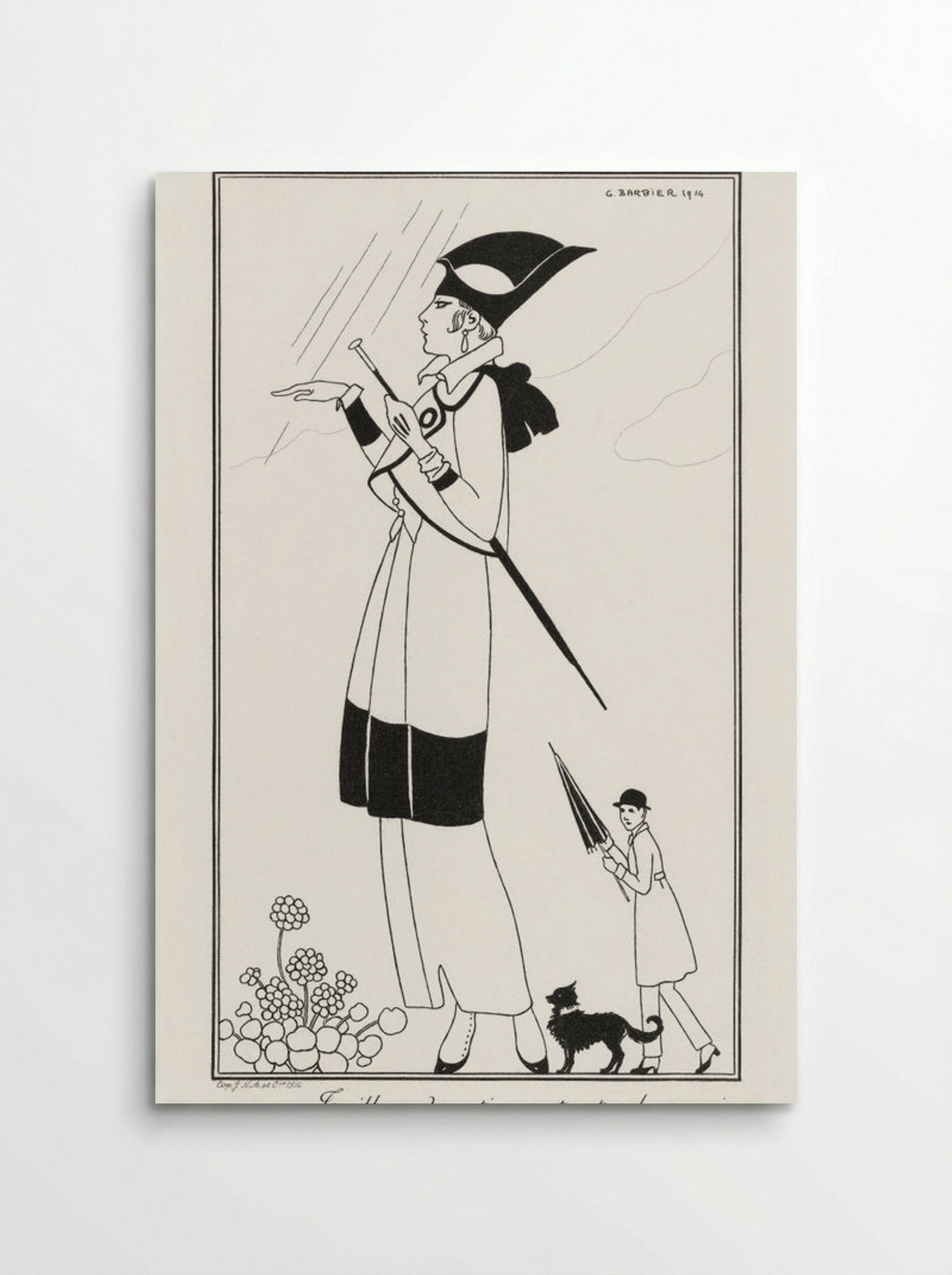 Costumes Parisiens: Fashion Illustration - George Barbier - Poster