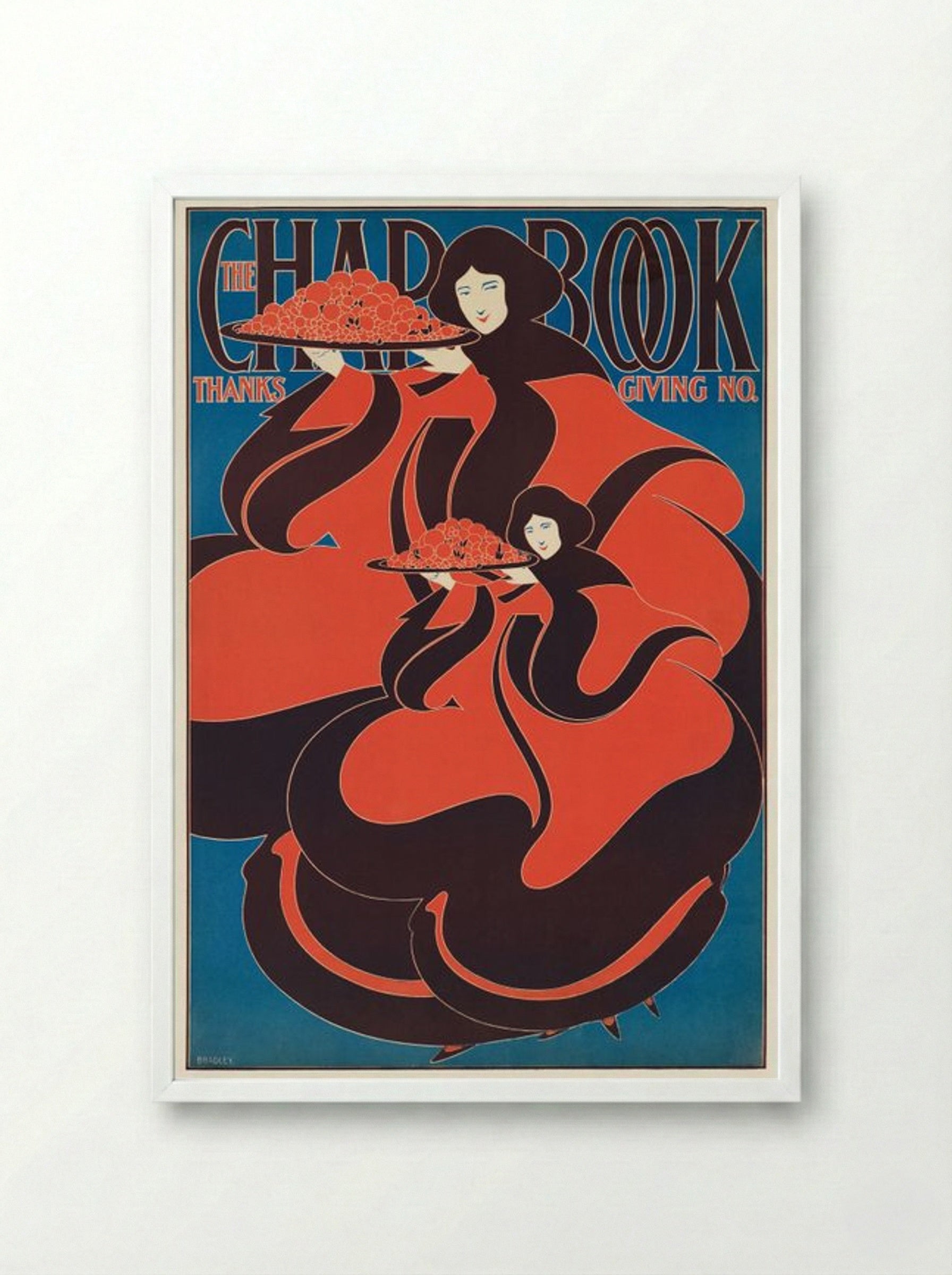 The Chap-Book, Thanksgiving No. - Will H. Bradley - Framed Print White