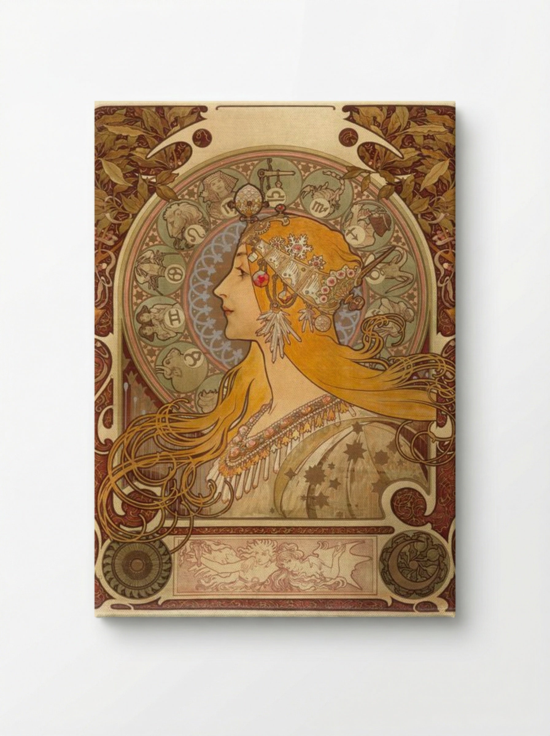 Zodiac - Alphonse Mucha - Canvas