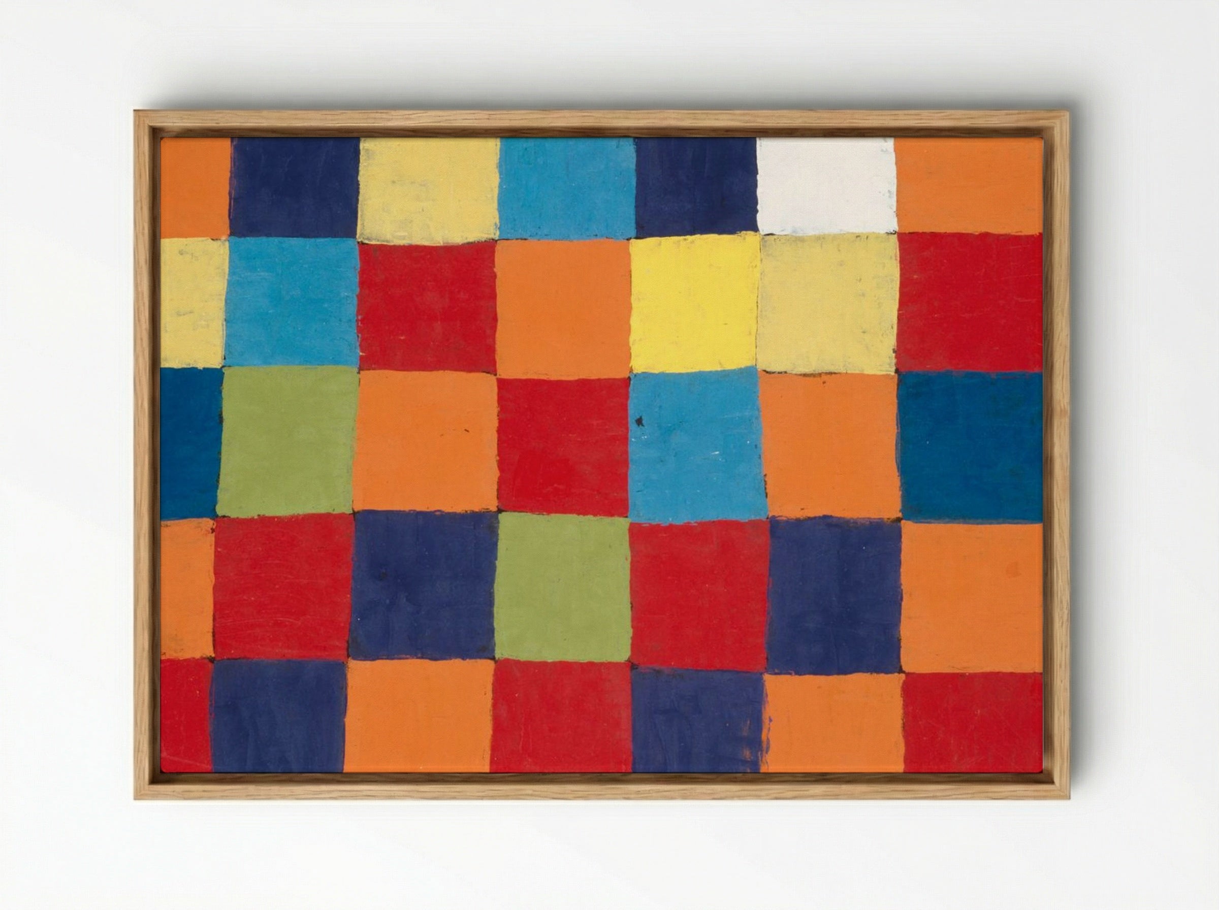 Colour Chart - Paul Klee - Framed Canvas Wood