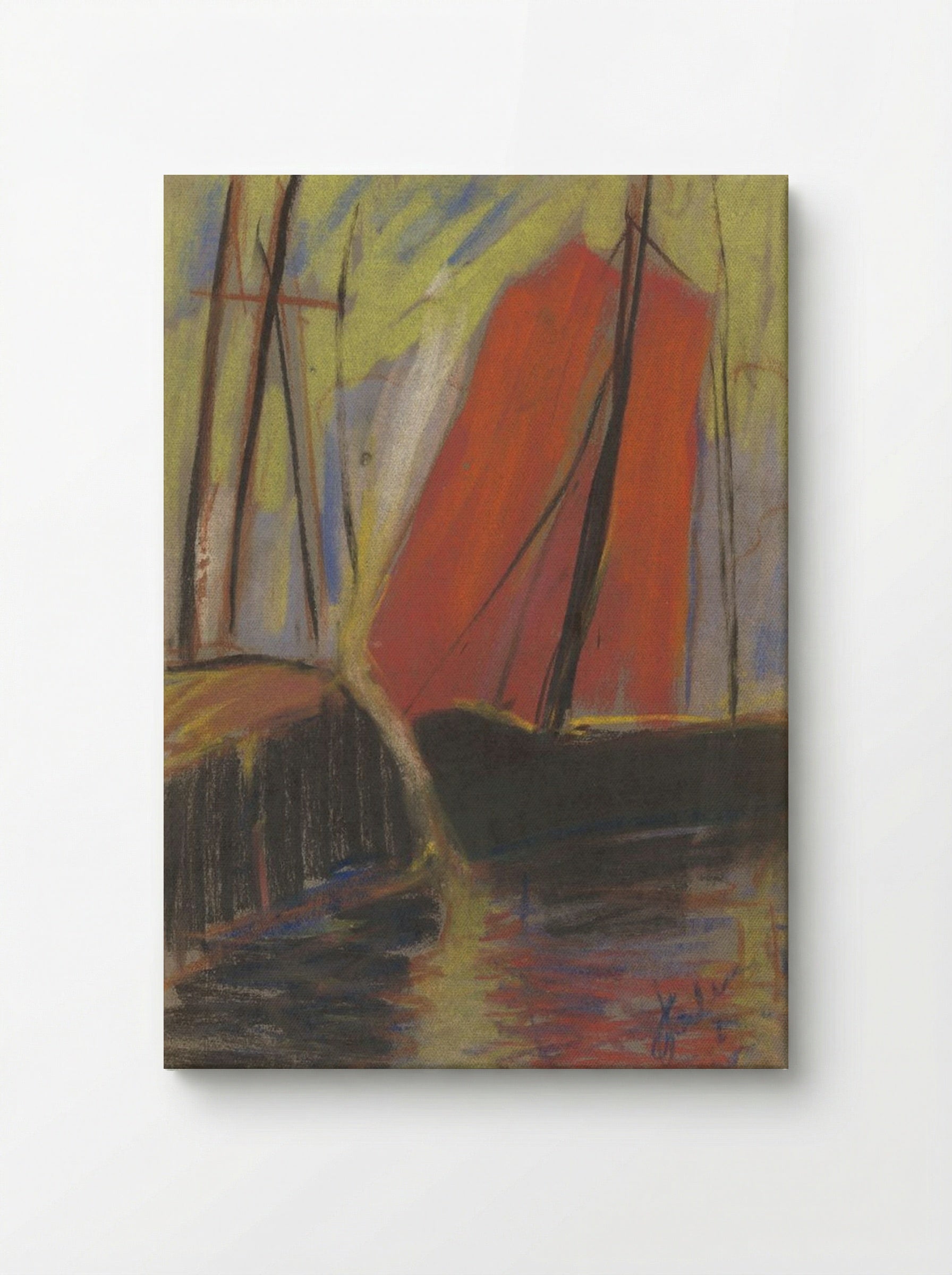 Red Yacht - Zolo Palugyay - Canvas