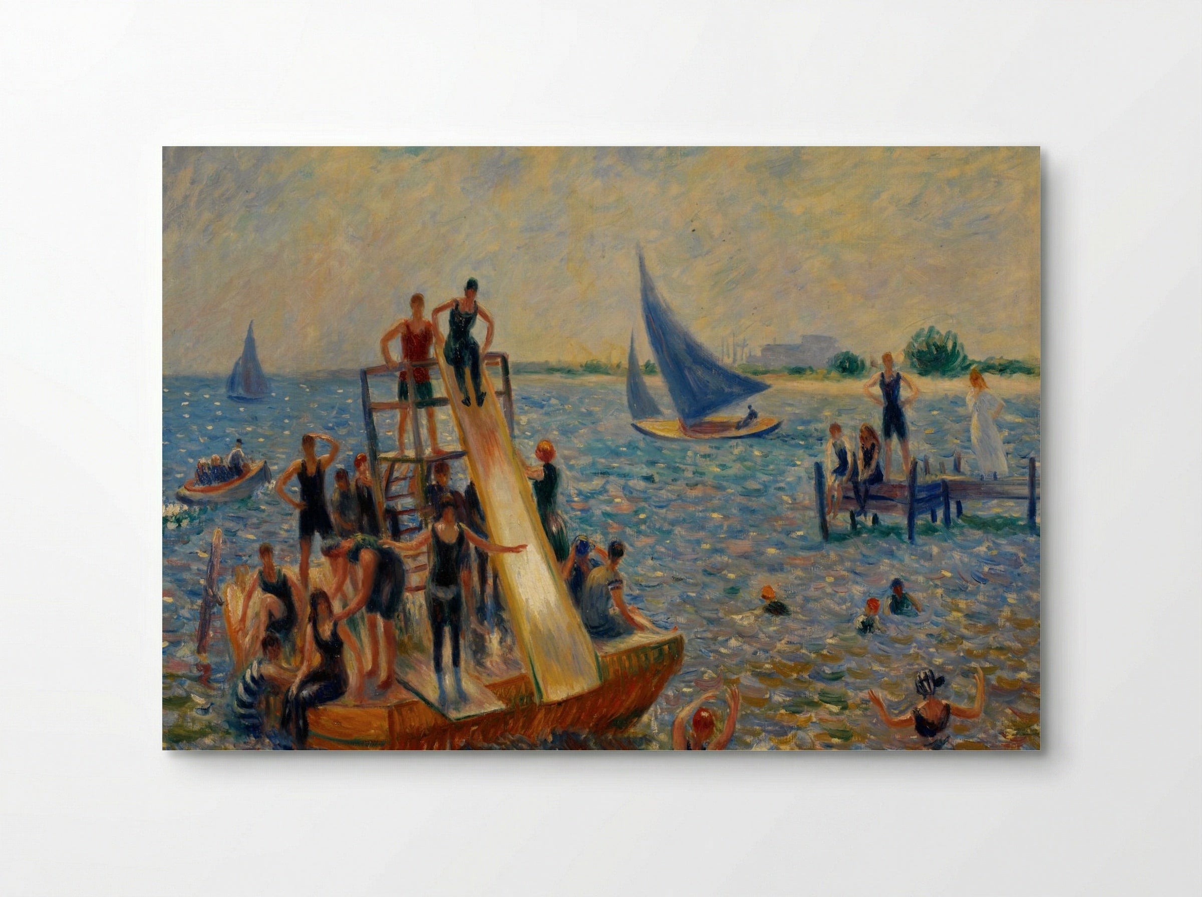 The Raft - William James Glackens - Poster