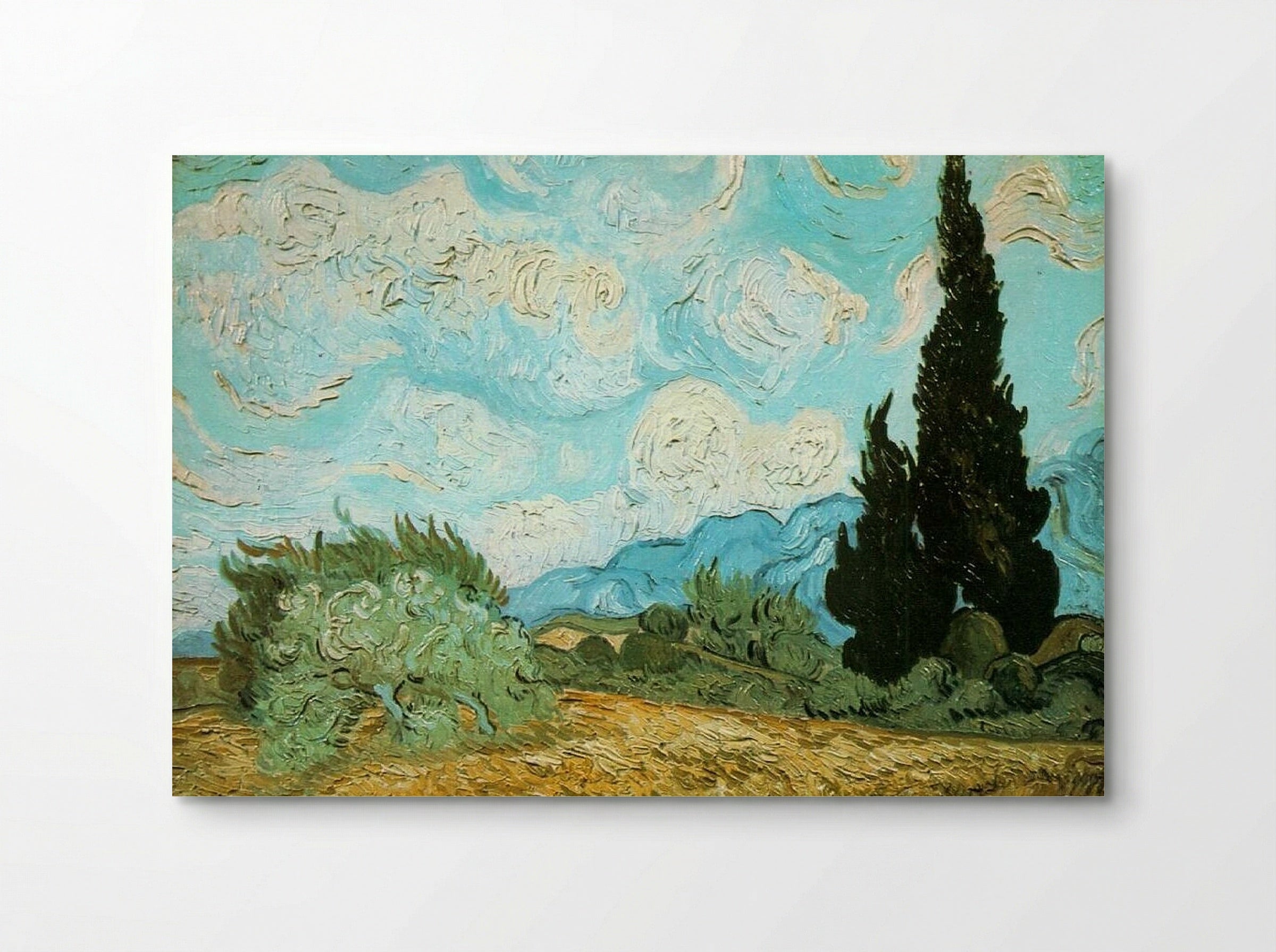 Wheat Field with Cypresses - Vincent van Gogh - Poster