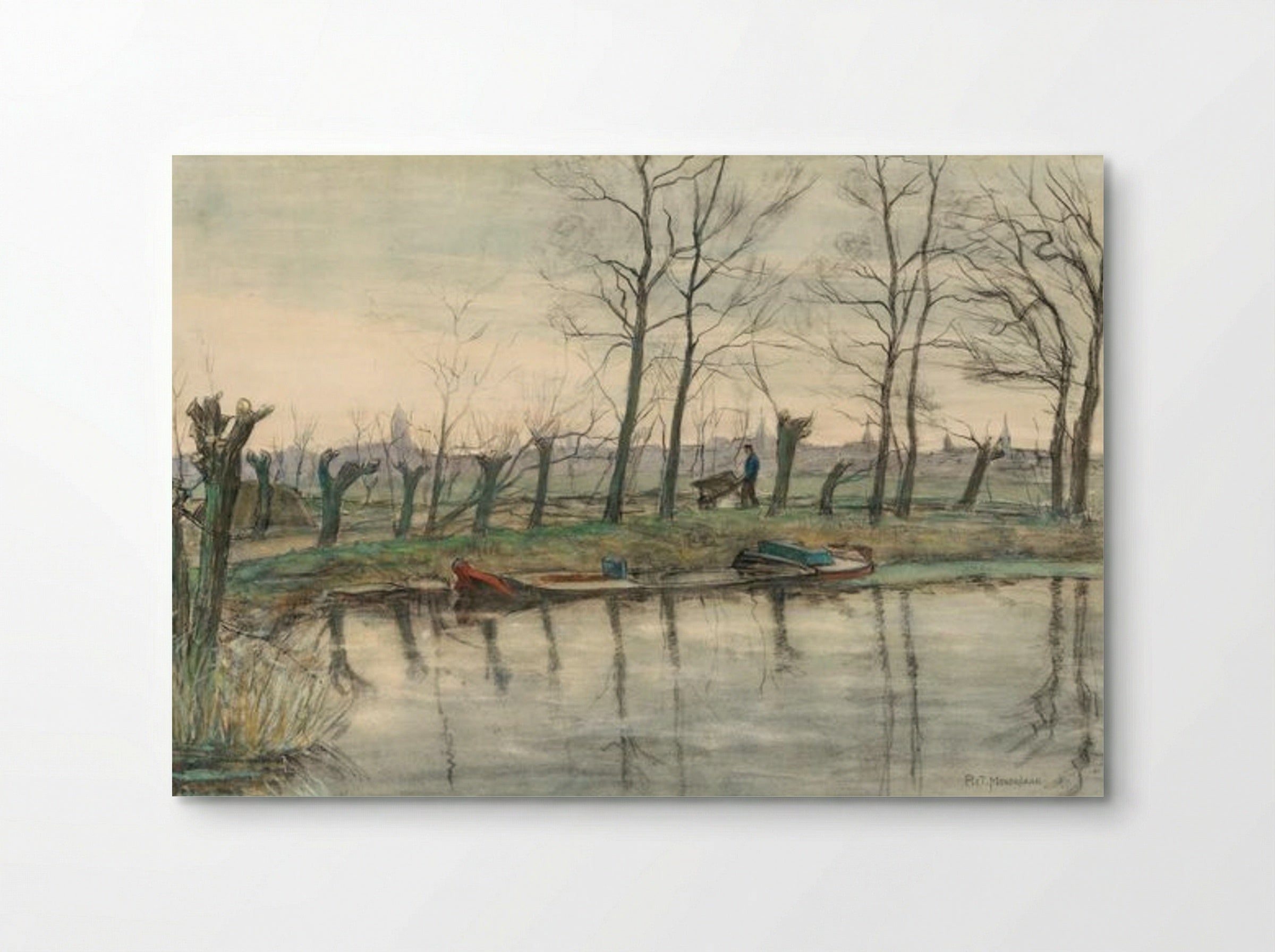 Amsterdam Skyline Viewed from the West - Piet Mondrian - Poster