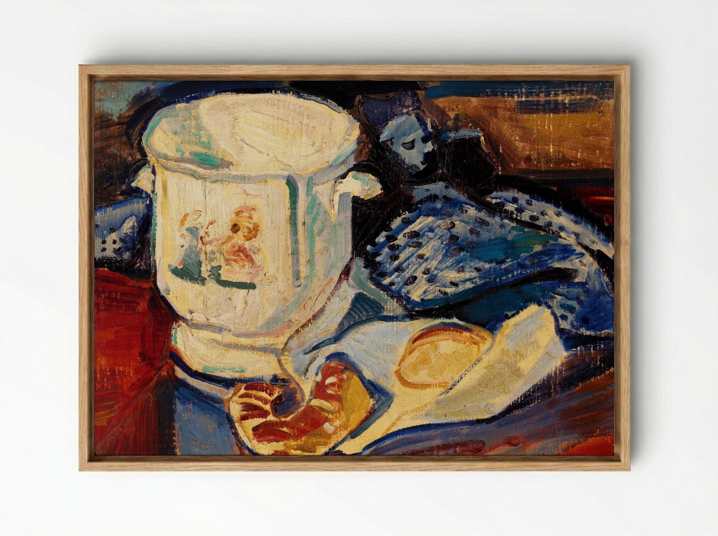Still Life with Jardinière - Alfred Henry Maurer - Framed Canvas Wood