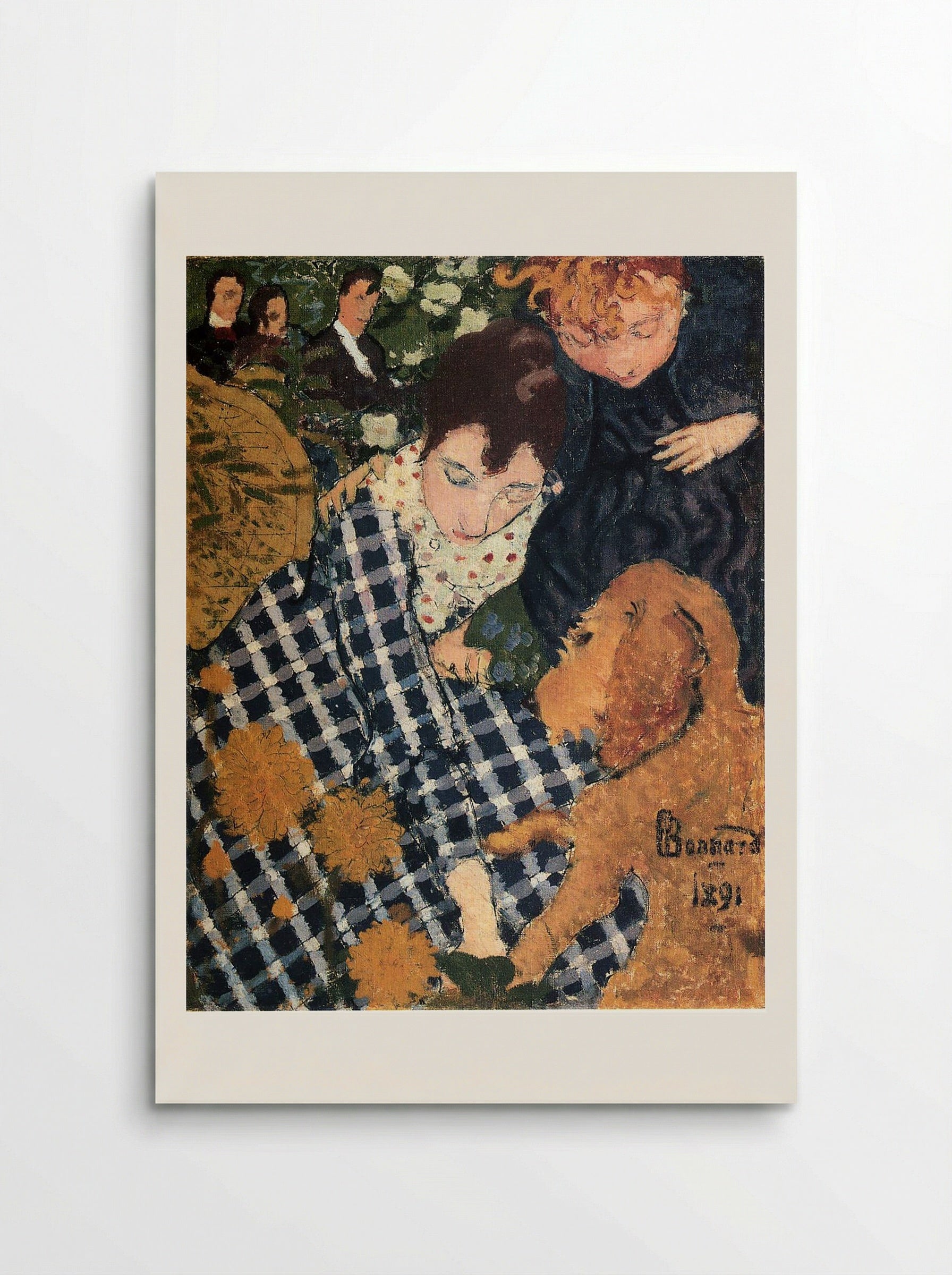 Woman with Dog - Pierre Bonnard - Poster