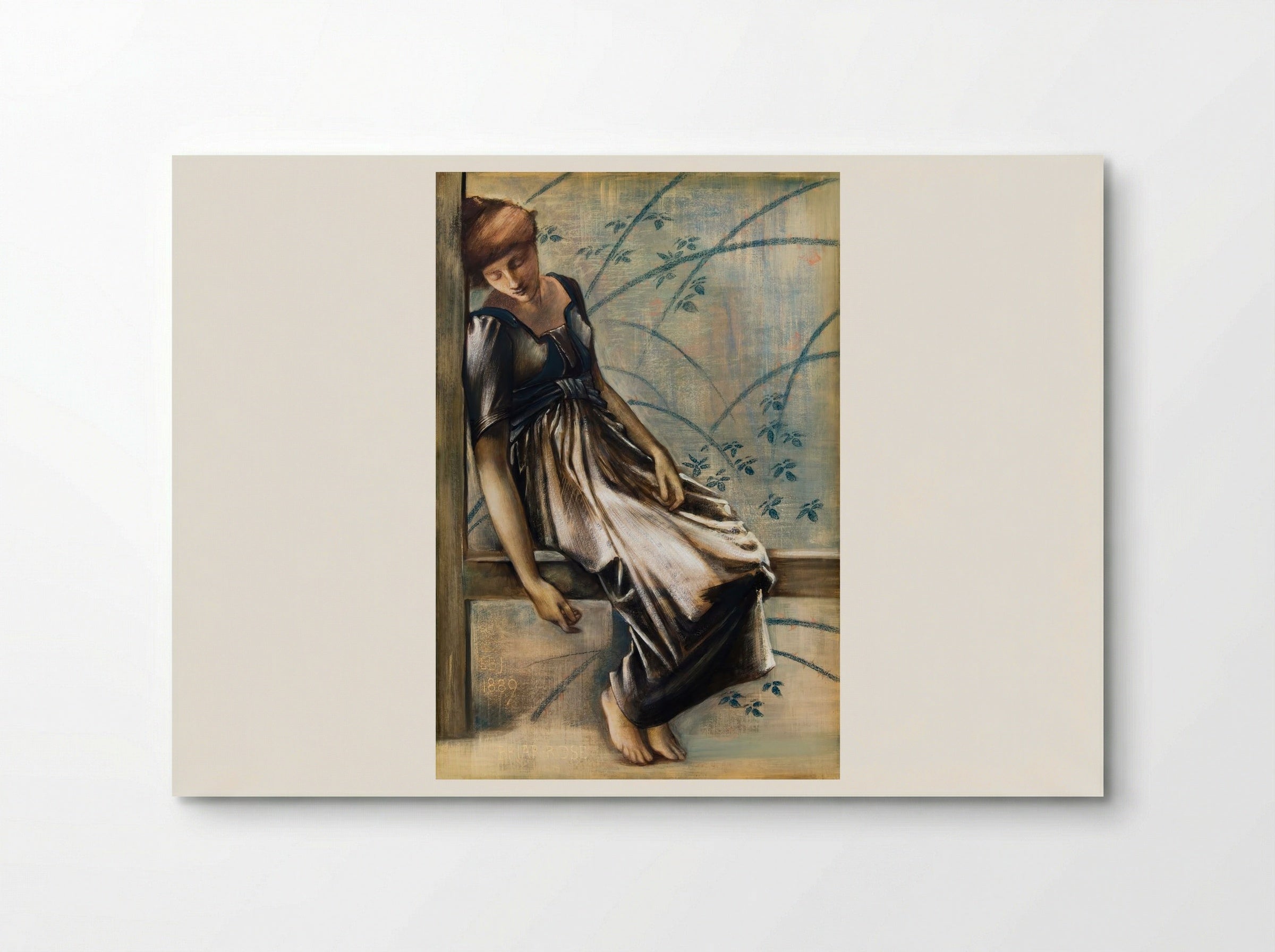 Study for 'The Garden Court' from 'The Briar Rose' Series - Edward Burne-Jones - Poster