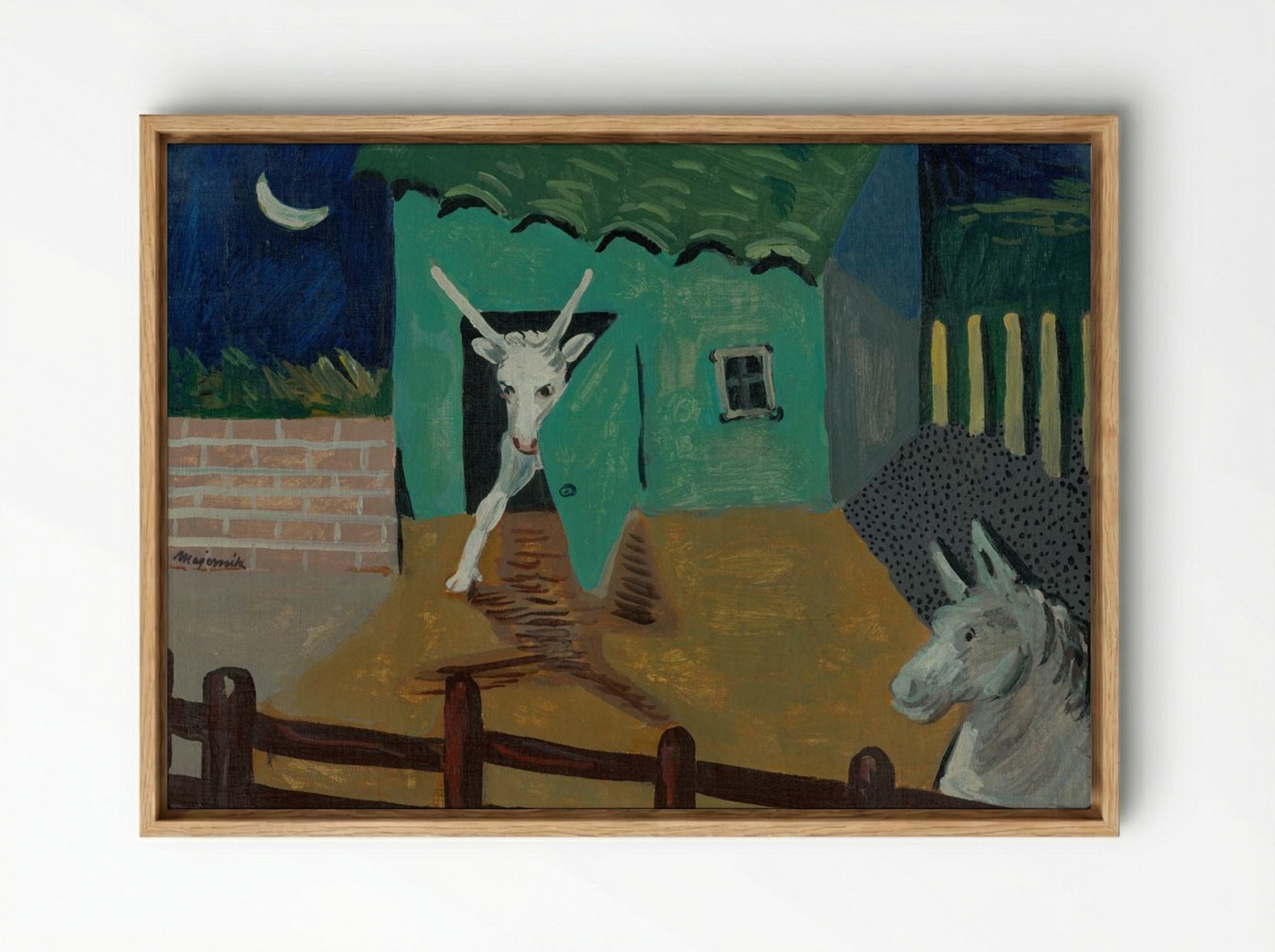 Yard - Cyprián Majerník - Framed Canvas Wood