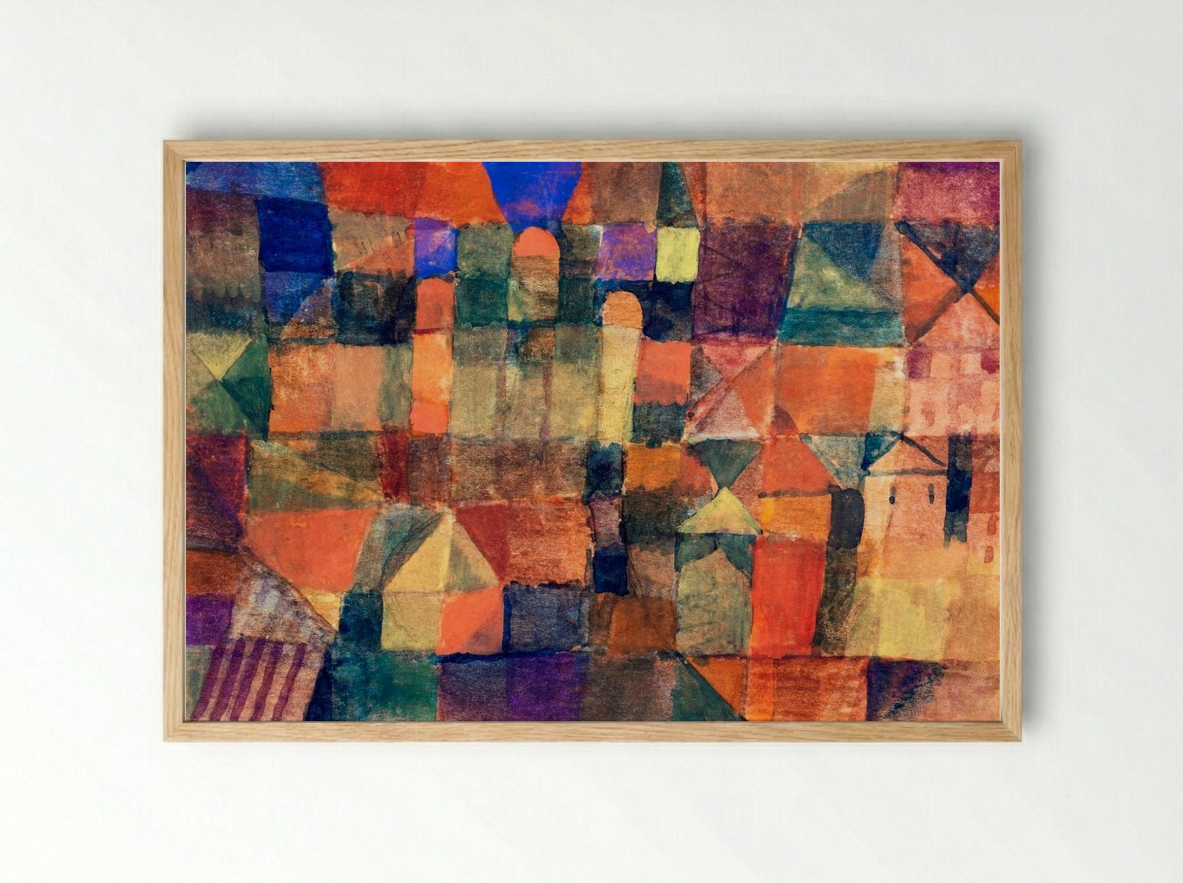 City with the Three Domes - Paul Klee - Framed Print Wood